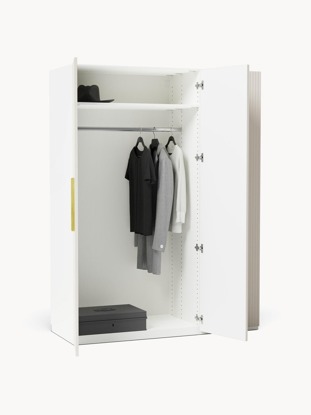 Modularer Drehtürenschrank Simone, 150 cm Breite, in verschiedenen Größen