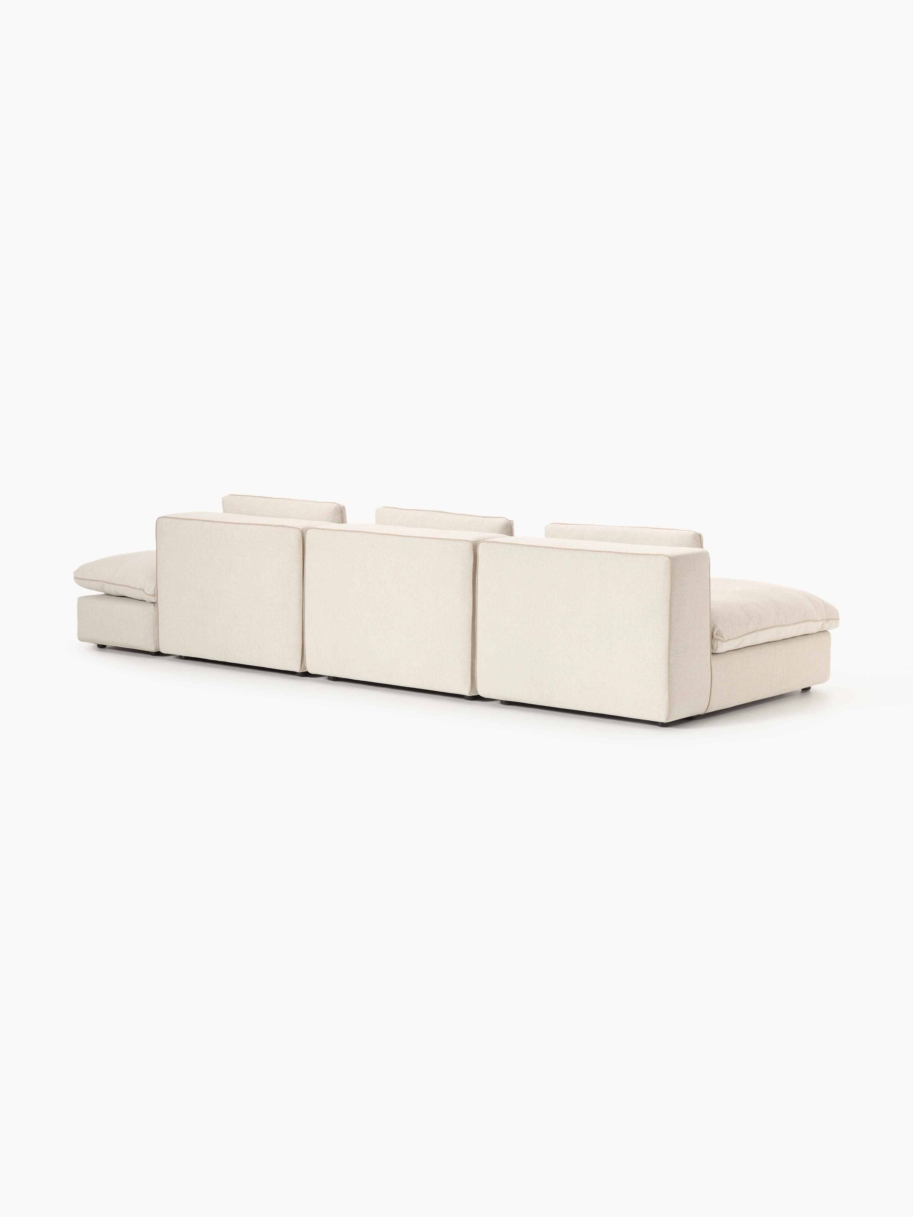 Modulares XL-Sofa Felix (3-Sitzer) mit Hocker