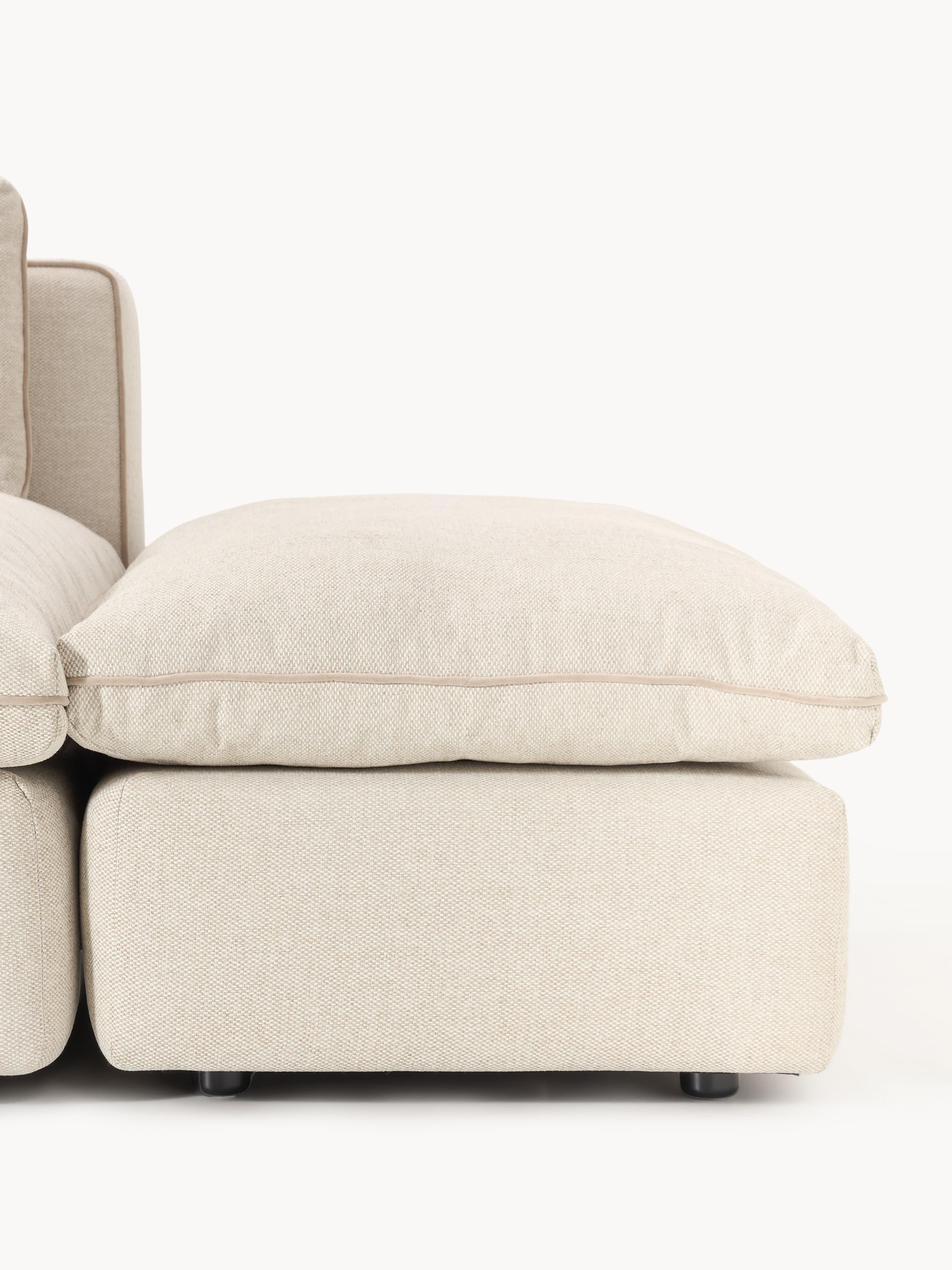Modulares XL-Sofa Felix (3-Sitzer) mit Hocker