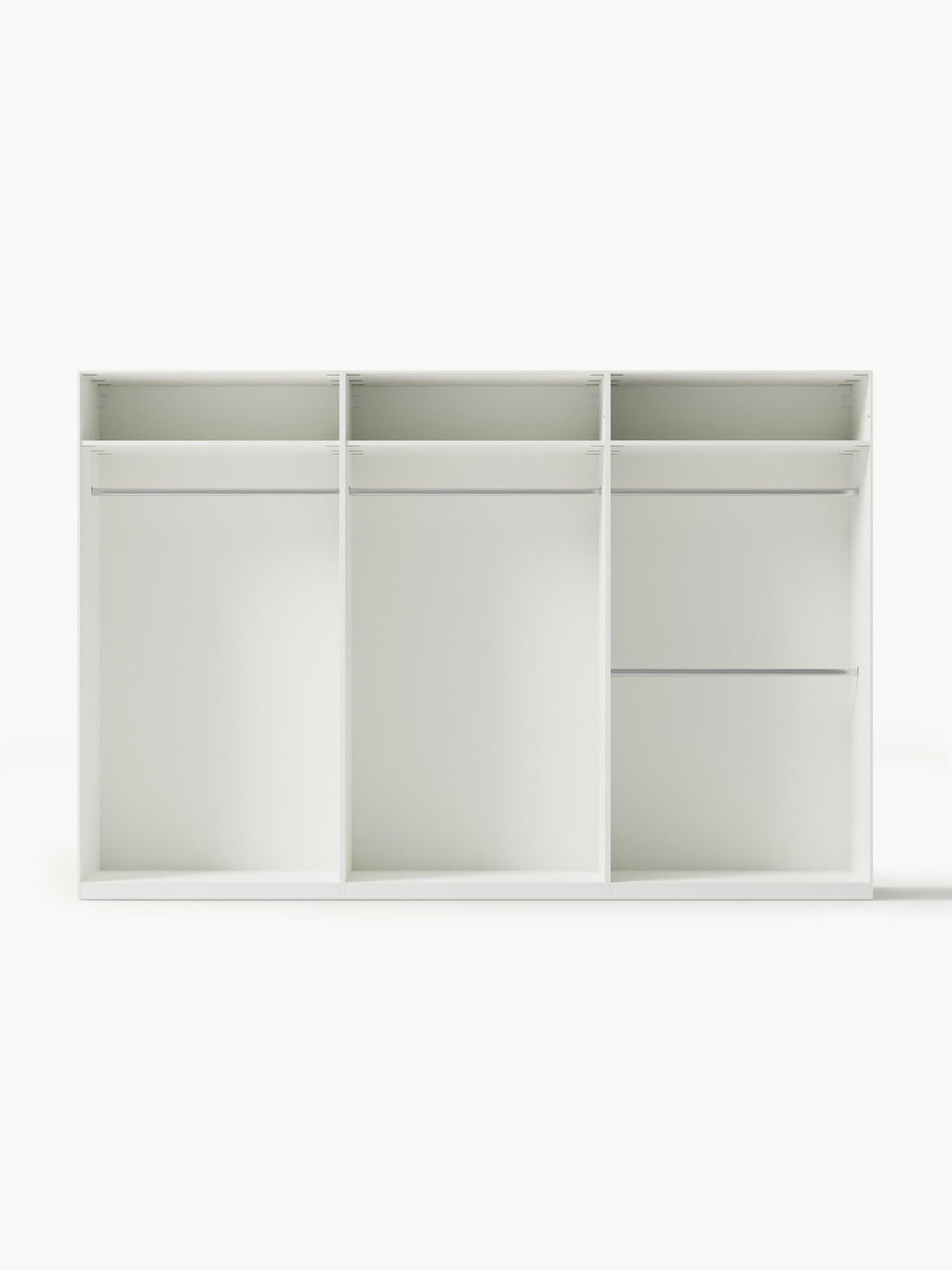 Modularer Drehtürenschrank Jeanne, 300 cm Breite, mehrere Varianten