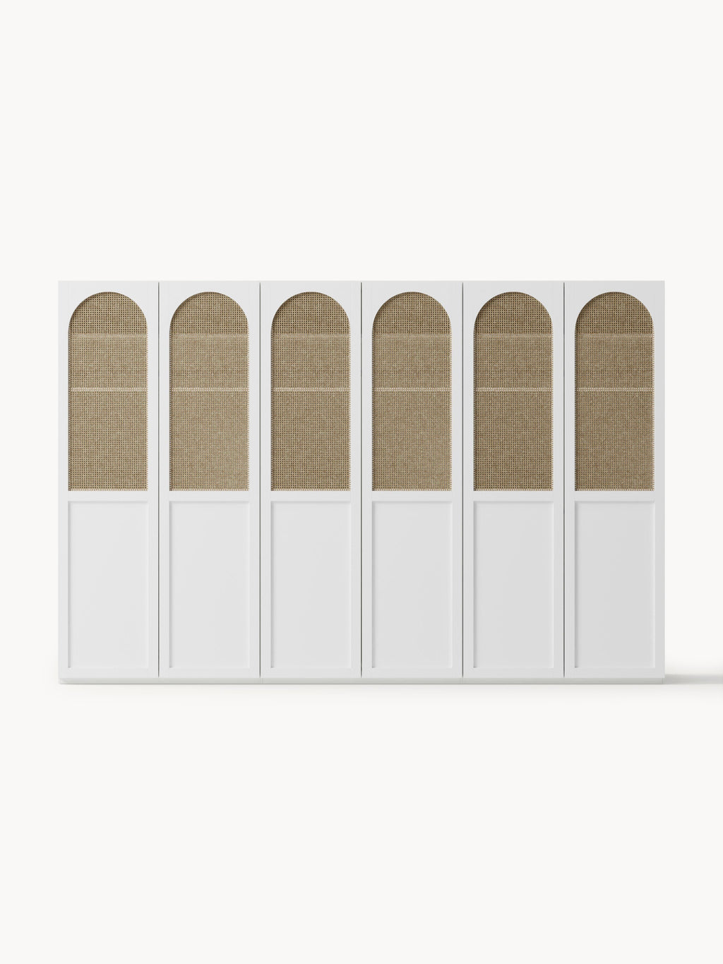 Modularer Drehtürenschrank Jeanne, 300 cm Breite, mehrere Varianten