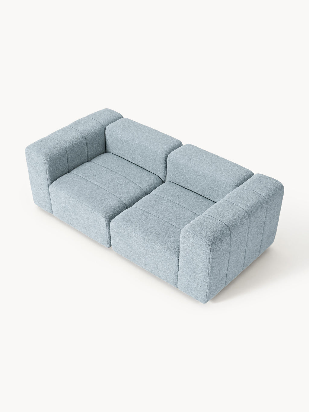 Modulares Bouclé-Sofa Lena (3-Sitzer)