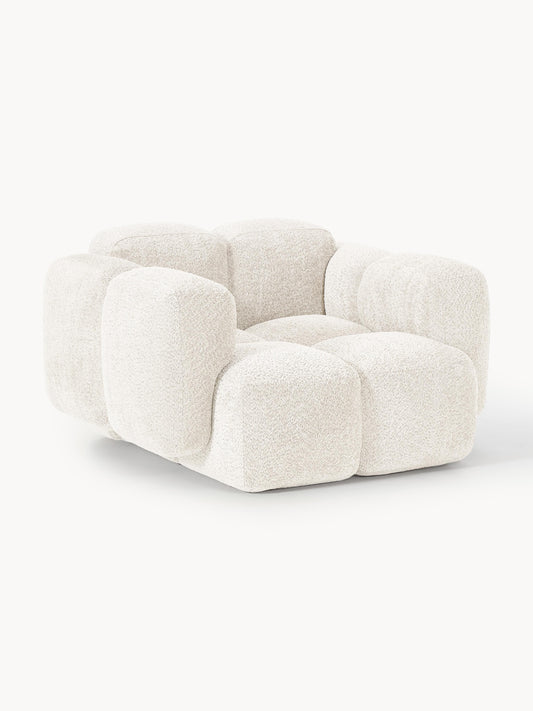 Galeriebild 1 - Loungesessel Tayla aus Teddy-Bouclé