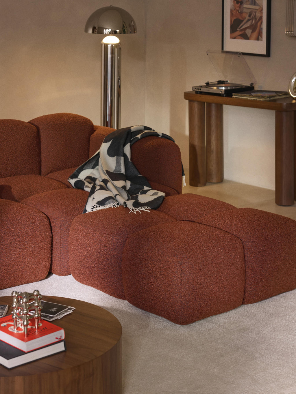Eckmodul Tayla aus Bouclé