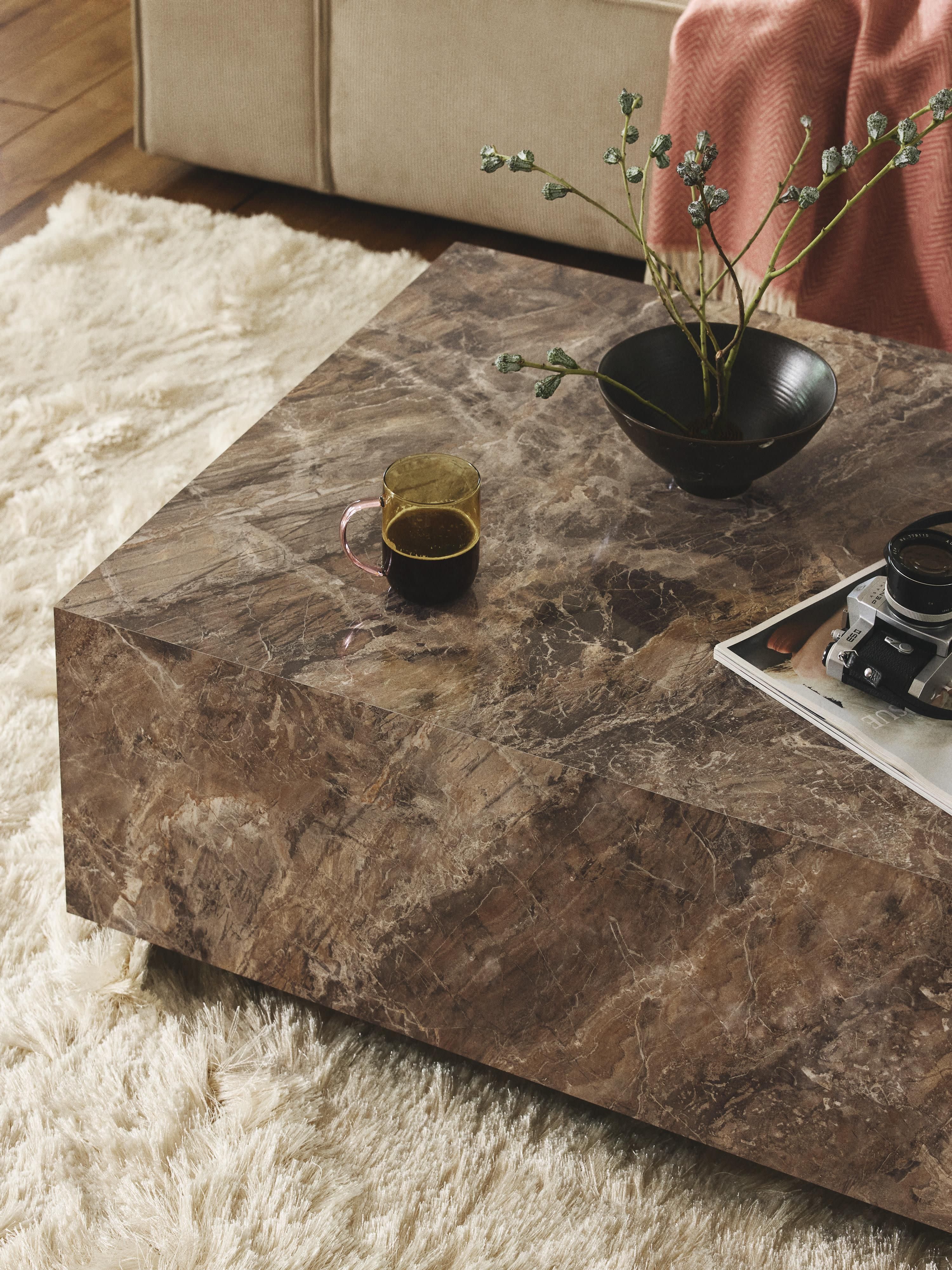 Couchtisch Lesley in Marmor-Optik