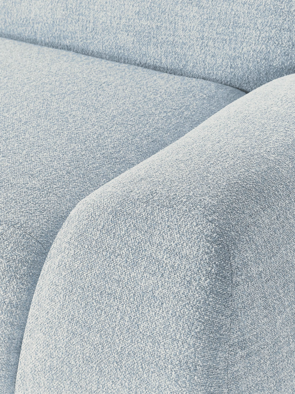 Modulares Bouclé-Sofa Wolke (4-Sitzer)