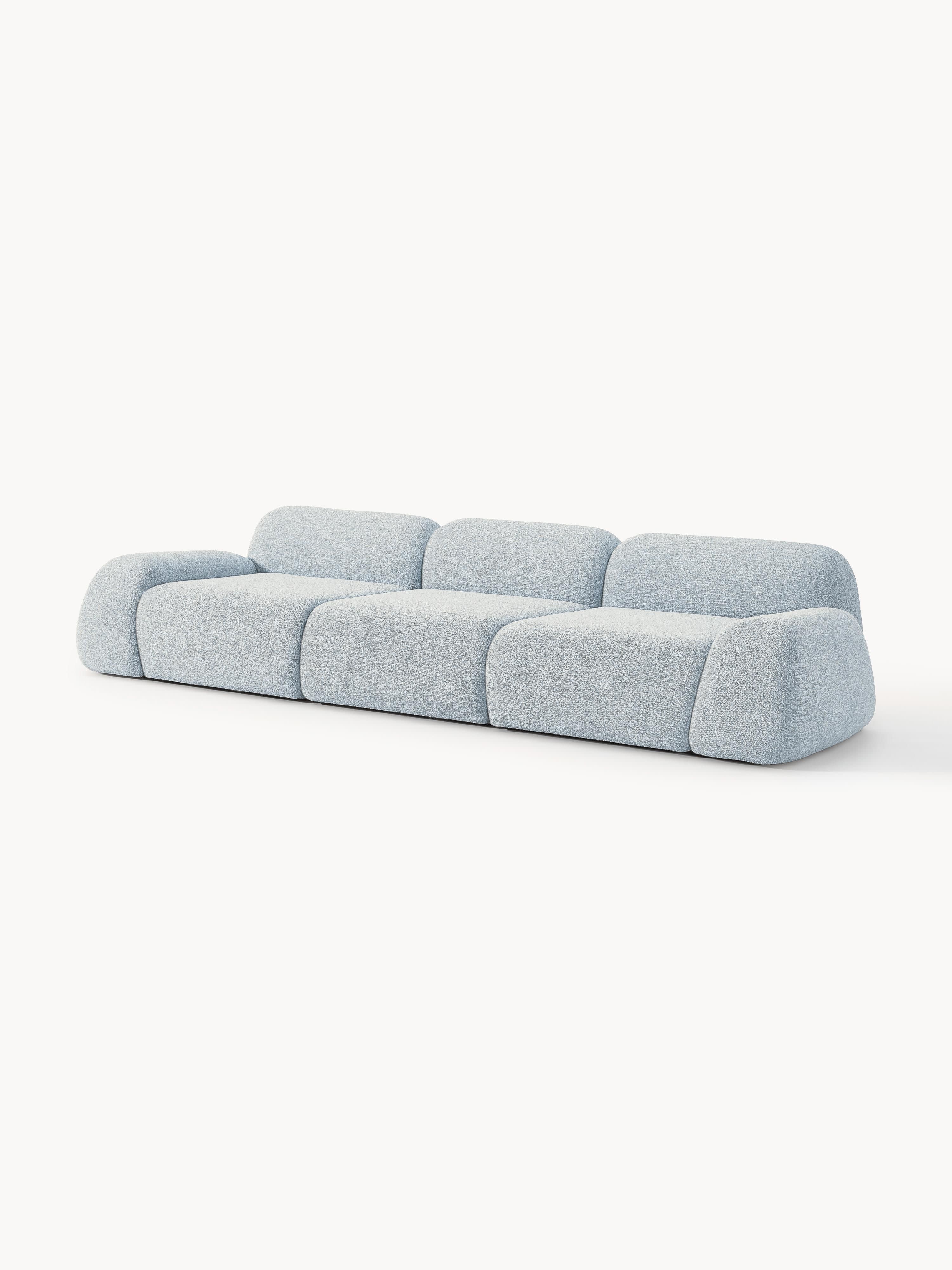 Modulares Bouclé-Sofa Wolke (4-Sitzer)