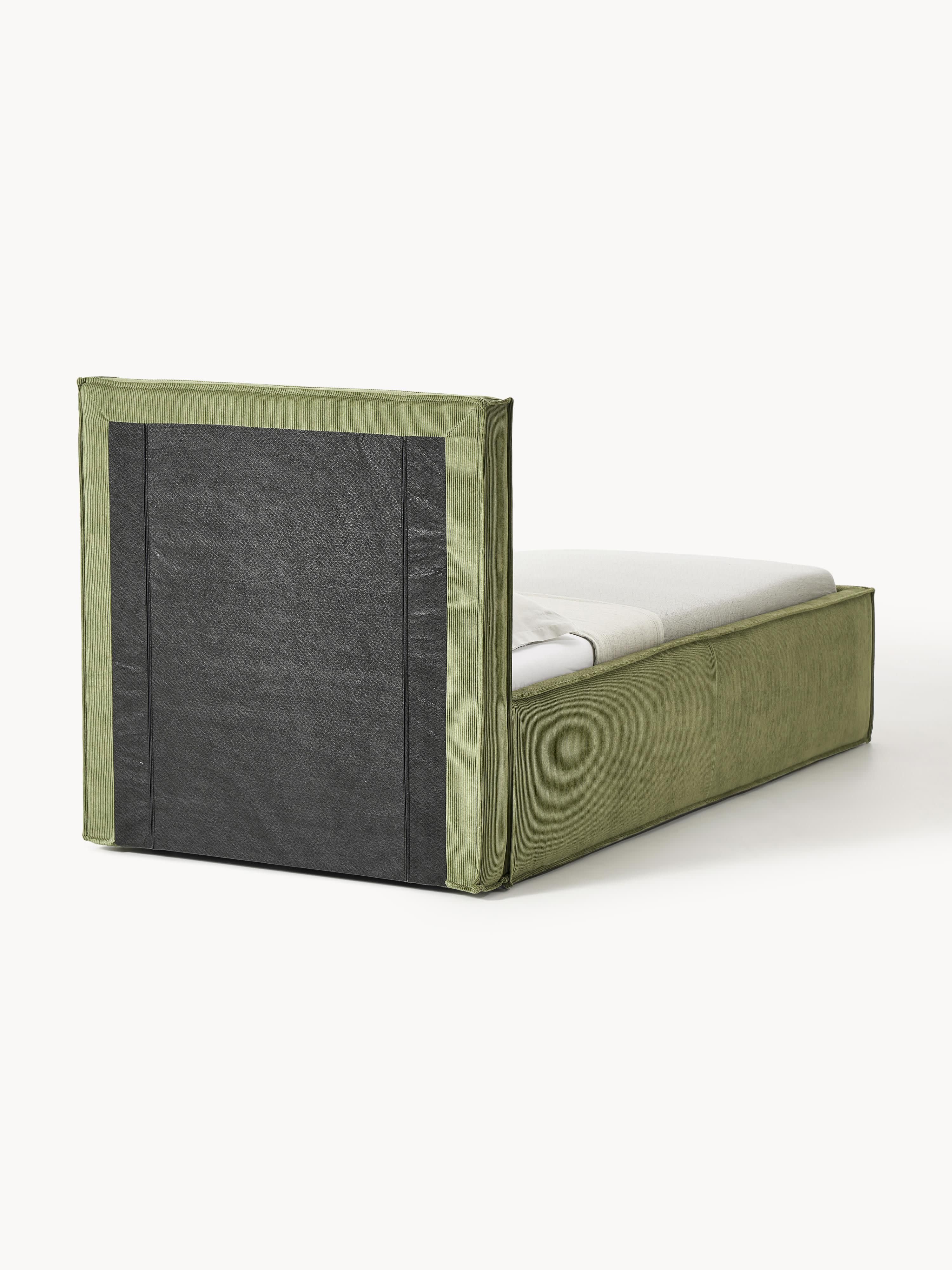 Cord-Einzelbett Dream mit Stauraum