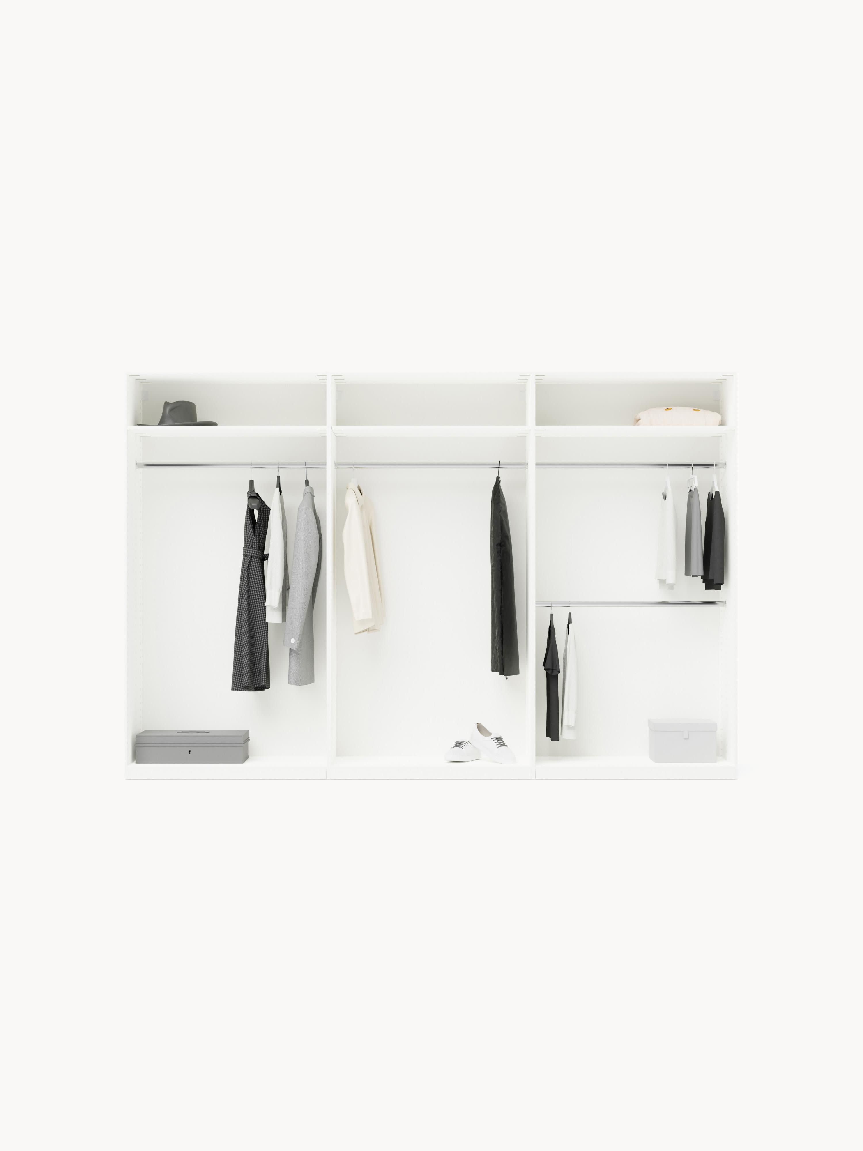 Modularer Drehtürenschrank Leon, 300 cm Breite, in verschiedenen Größen