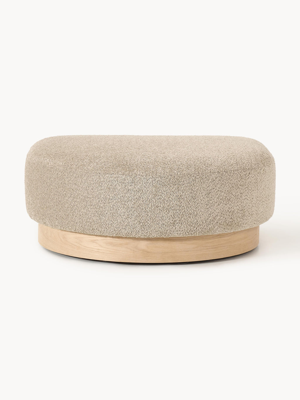 Sofa-Hocker Natalie aus Teddy-Bouclé