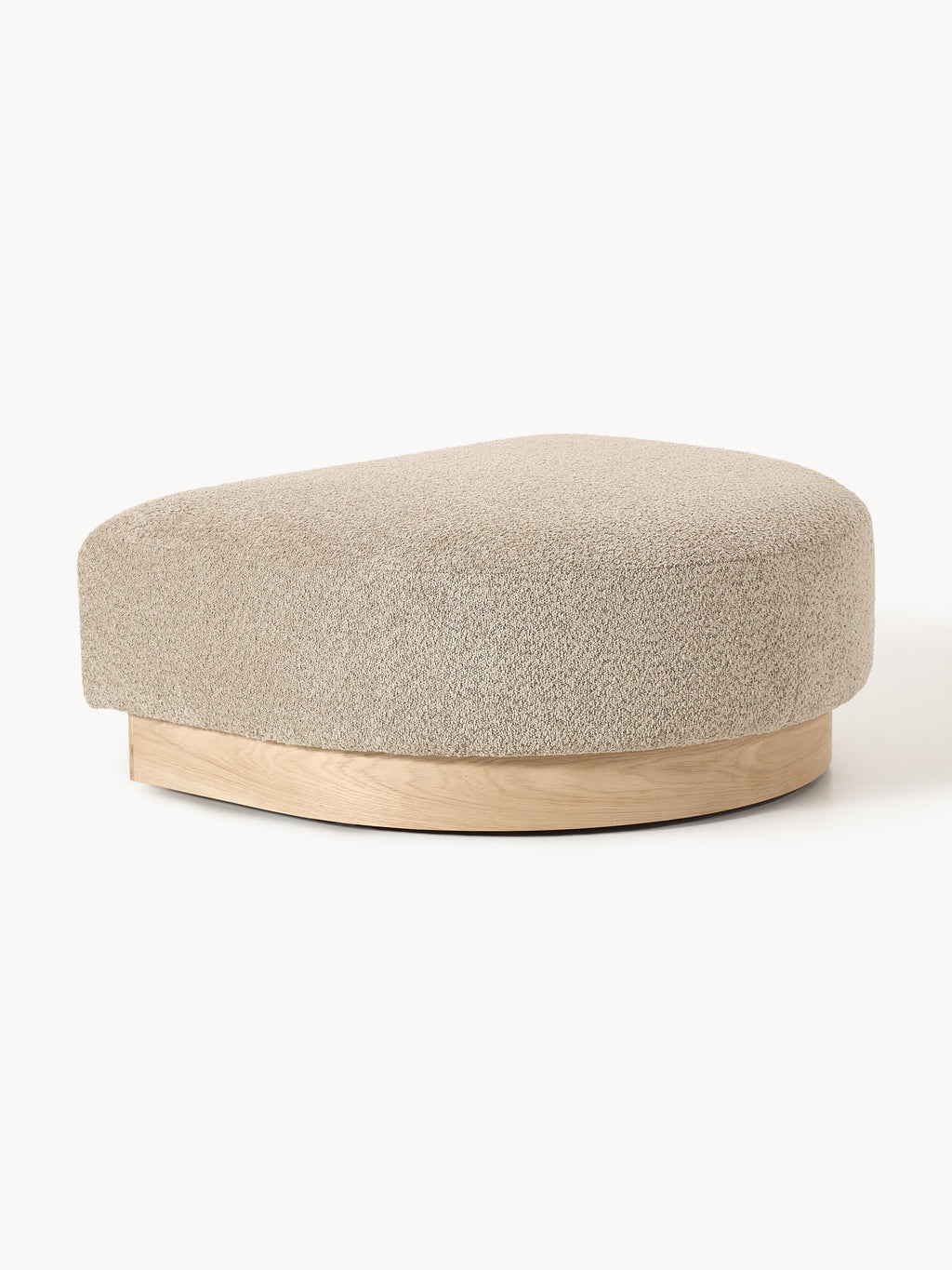 Galeriebild 1 - Sofa-Hocker Natalie aus Teddy-Bouclé