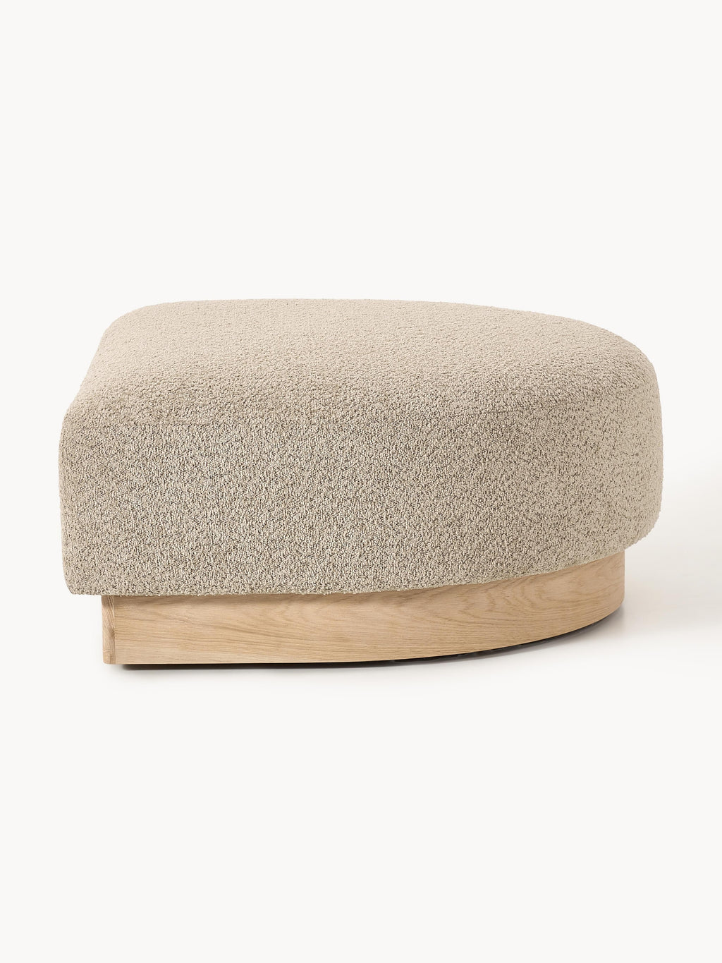 Sofa-Hocker Natalie aus Teddy-Bouclé