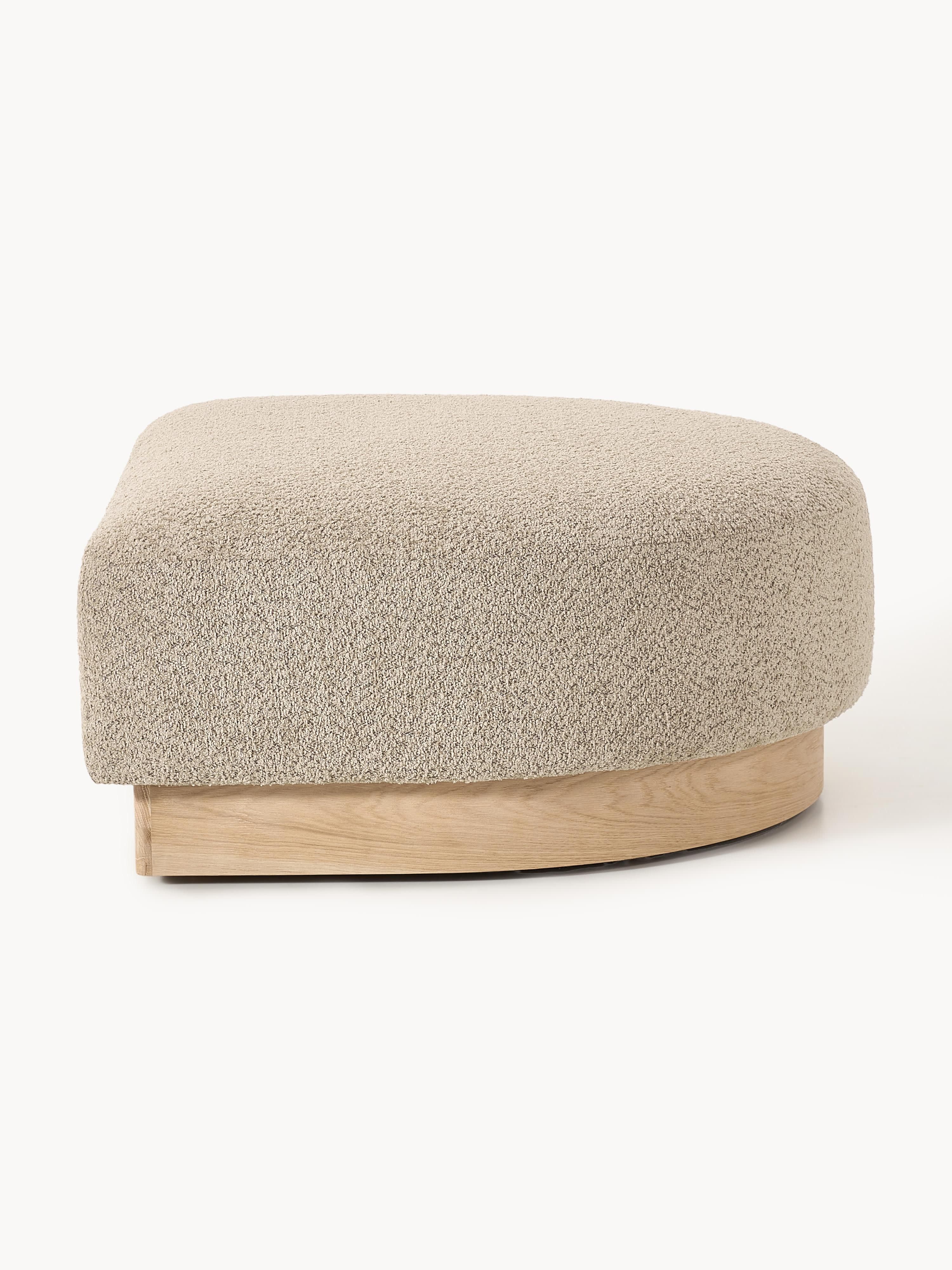 Sofa-Hocker Natalie aus Teddy-Bouclé