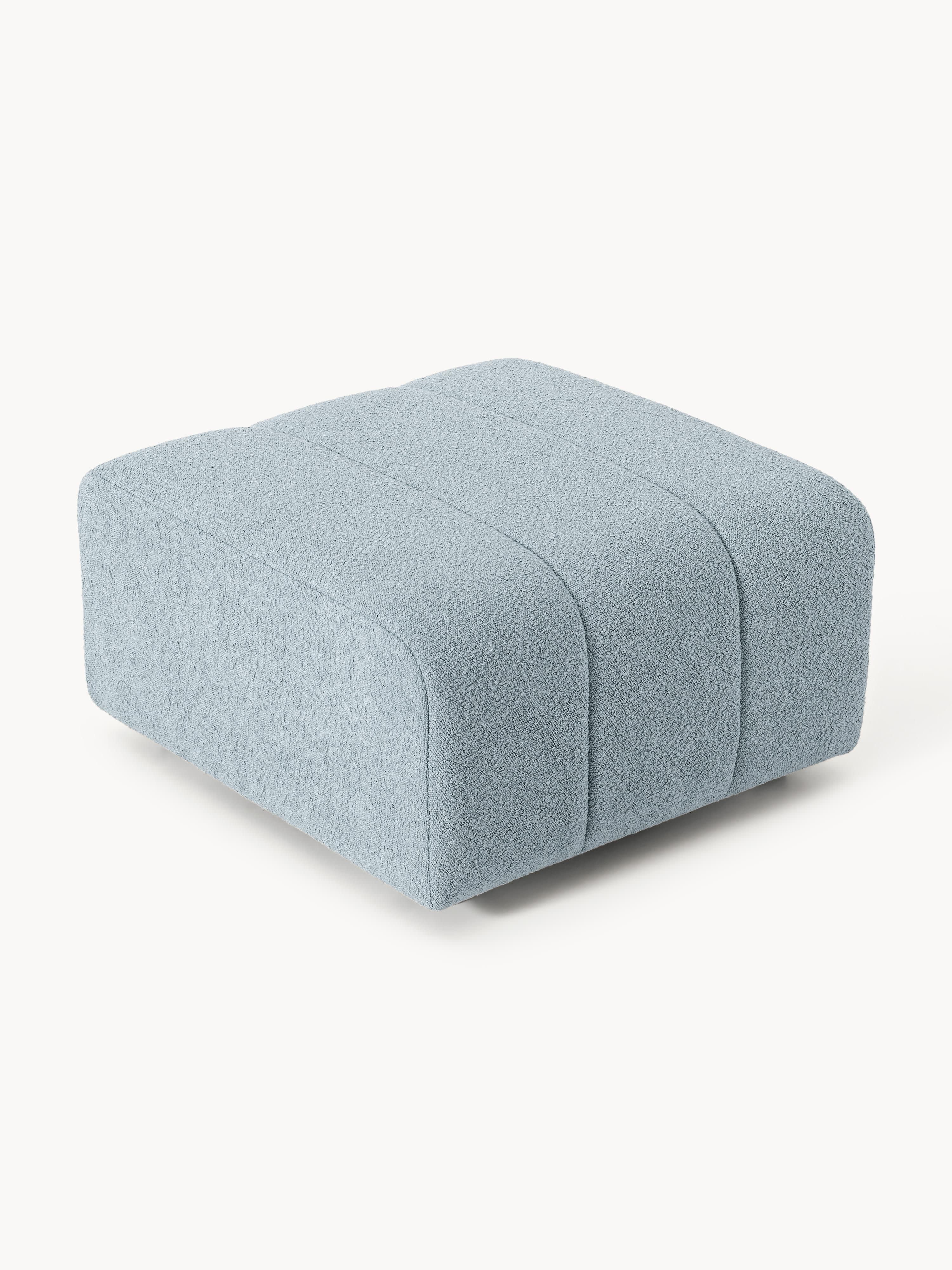 Bouclé-Sofa-Hocker Lena
