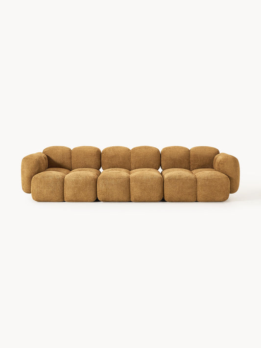 Galeriebild 1 - Modulares Sofa Tayla (4-Sitzer) aus Teddy-Bouclé