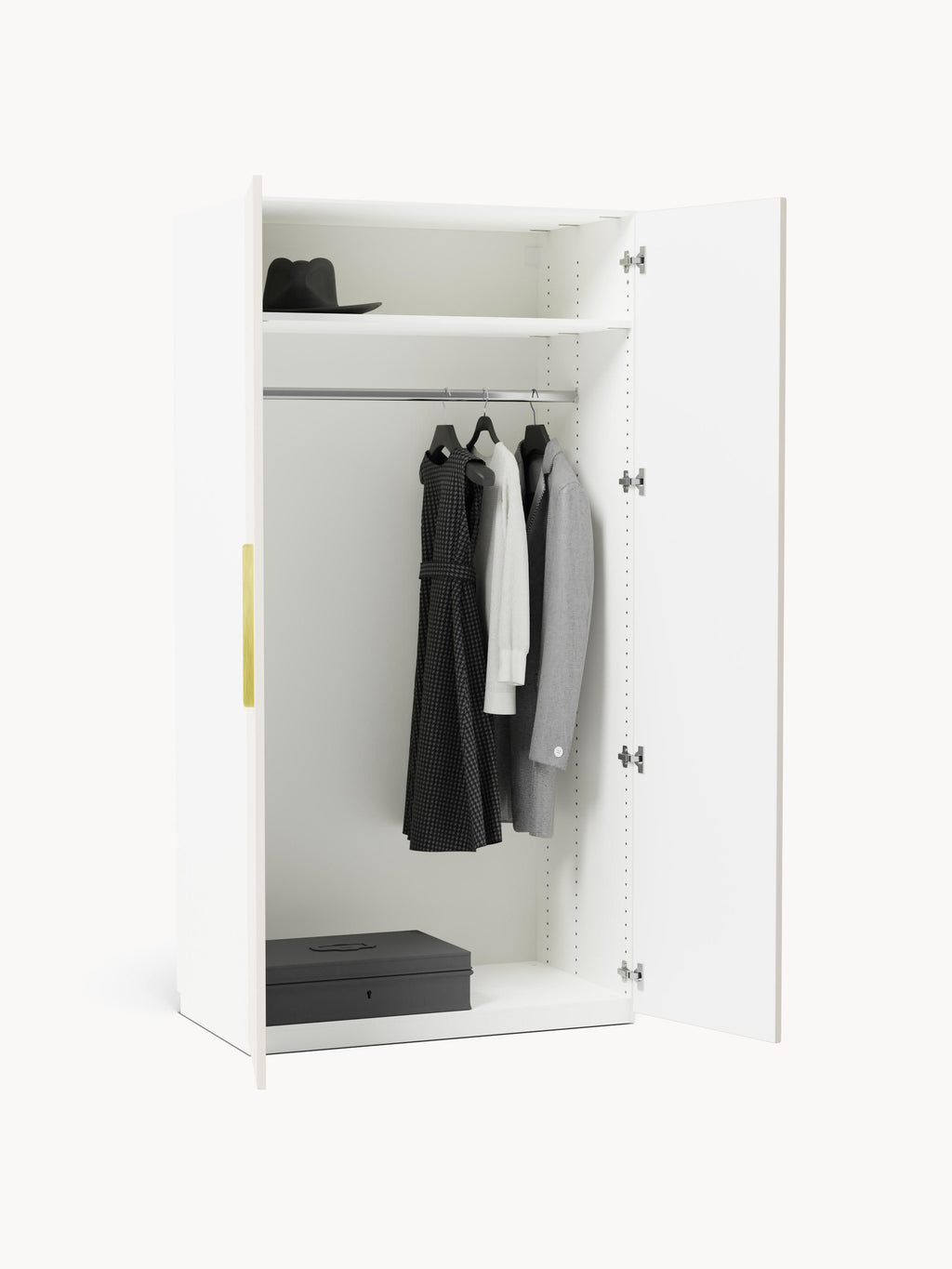 Modularer Drehtürenschrank Simone, 100 cm Breite, in verschiedenen Größen