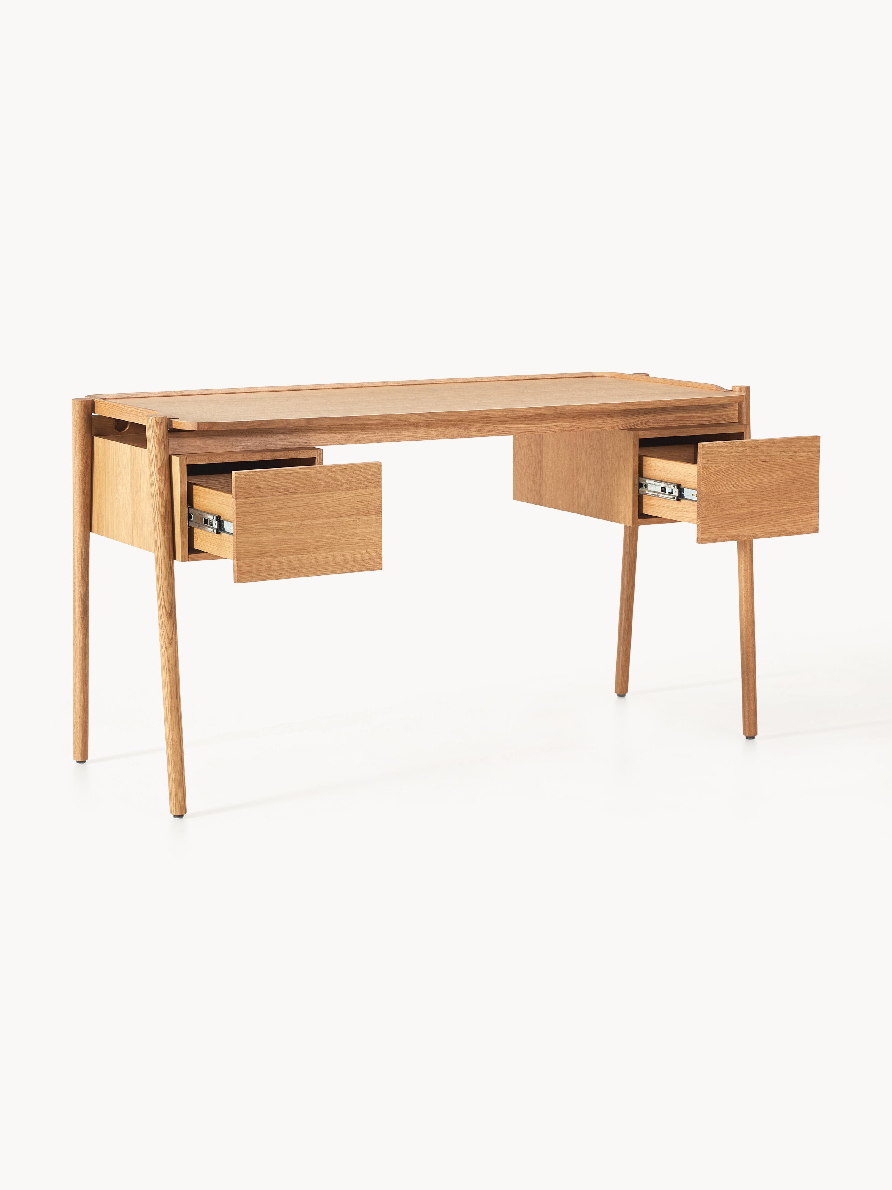 Holz-Schreibtisch Libby mit Schubladen