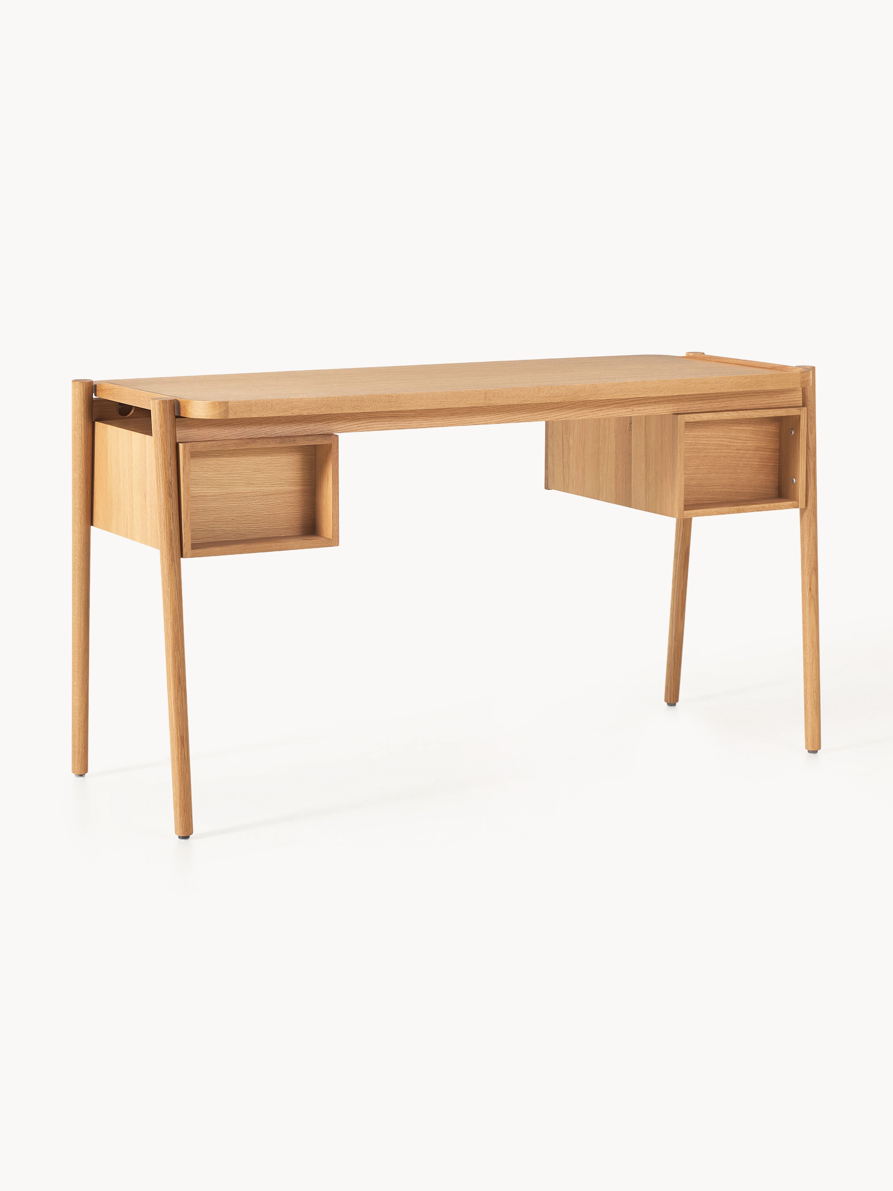 Holz-Schreibtisch Libby mit Schubladen
