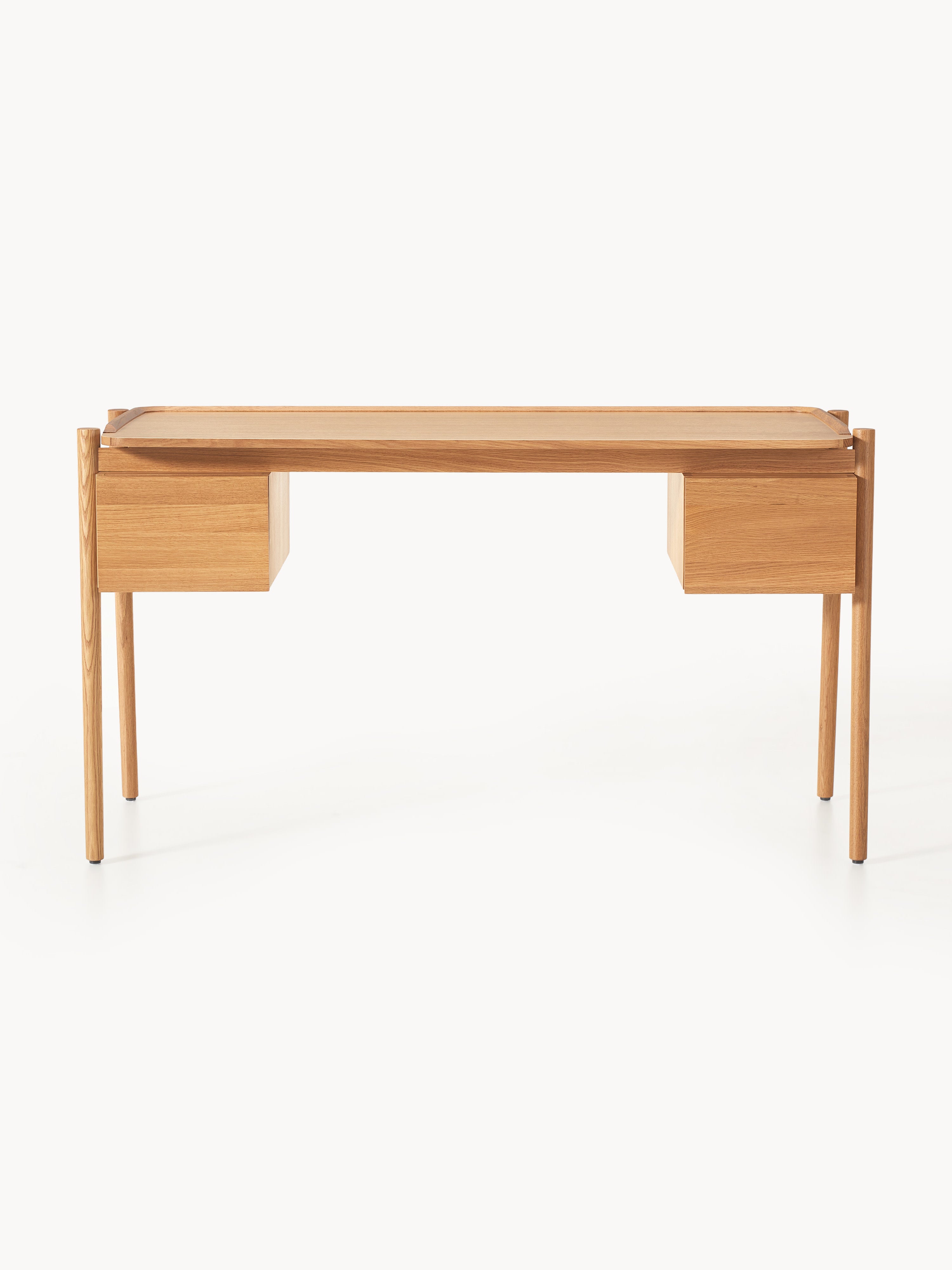 Holz-Schreibtisch Libby mit Schubladen