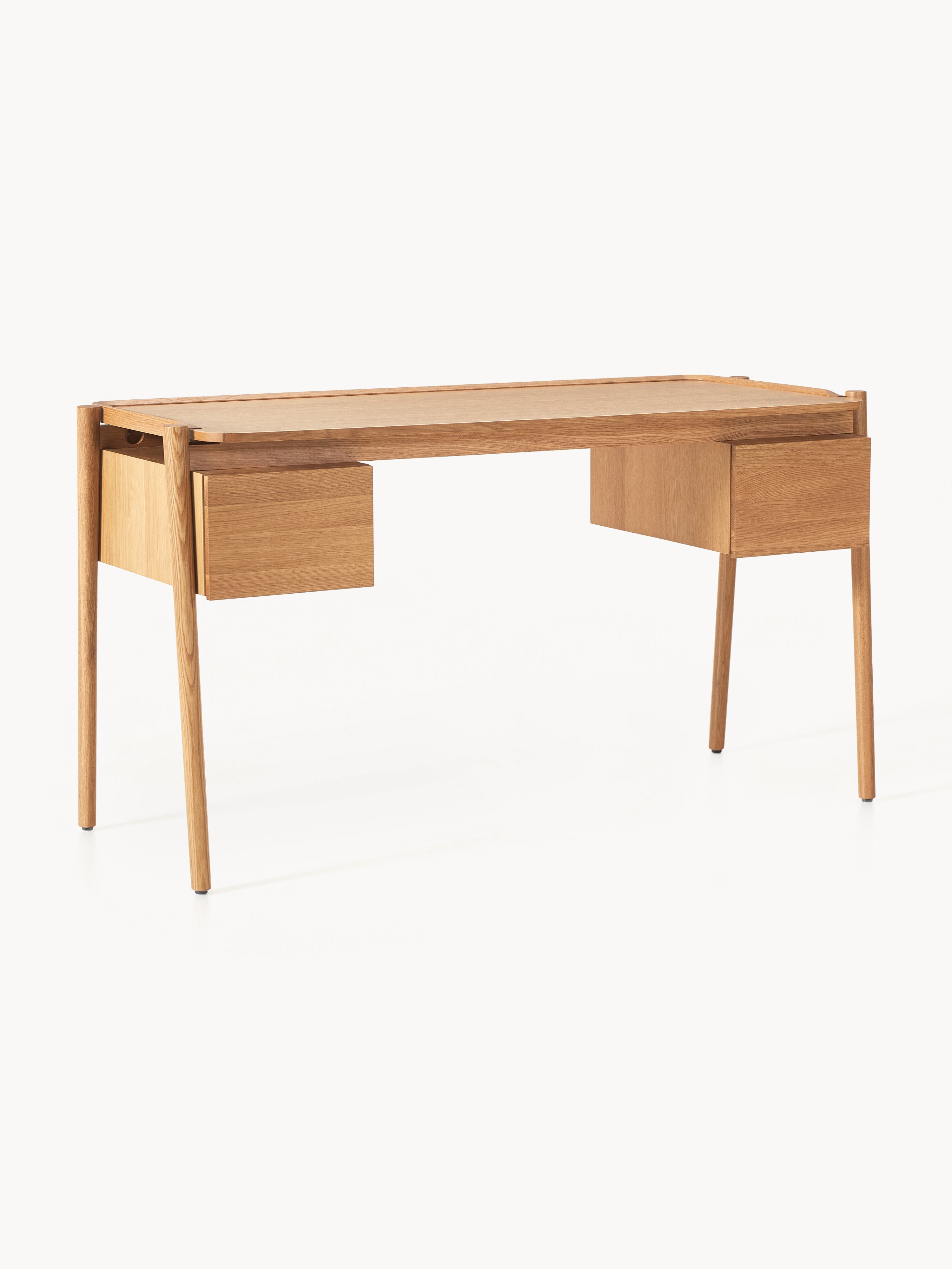 Galeriebild 1 - Holz-Schreibtisch Libby mit Schubladen