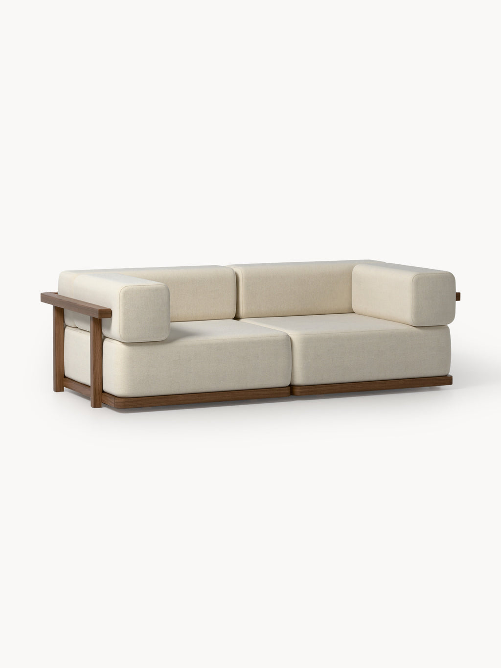 Garten-Loungesofa Matheus (2-Sitzer) aus Akazienholz