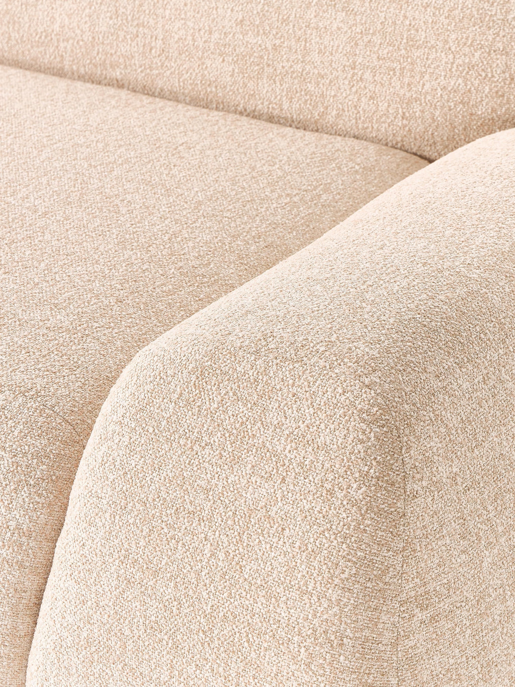 Modulares Bouclé-Sofa Wolke (4-Sitzer)