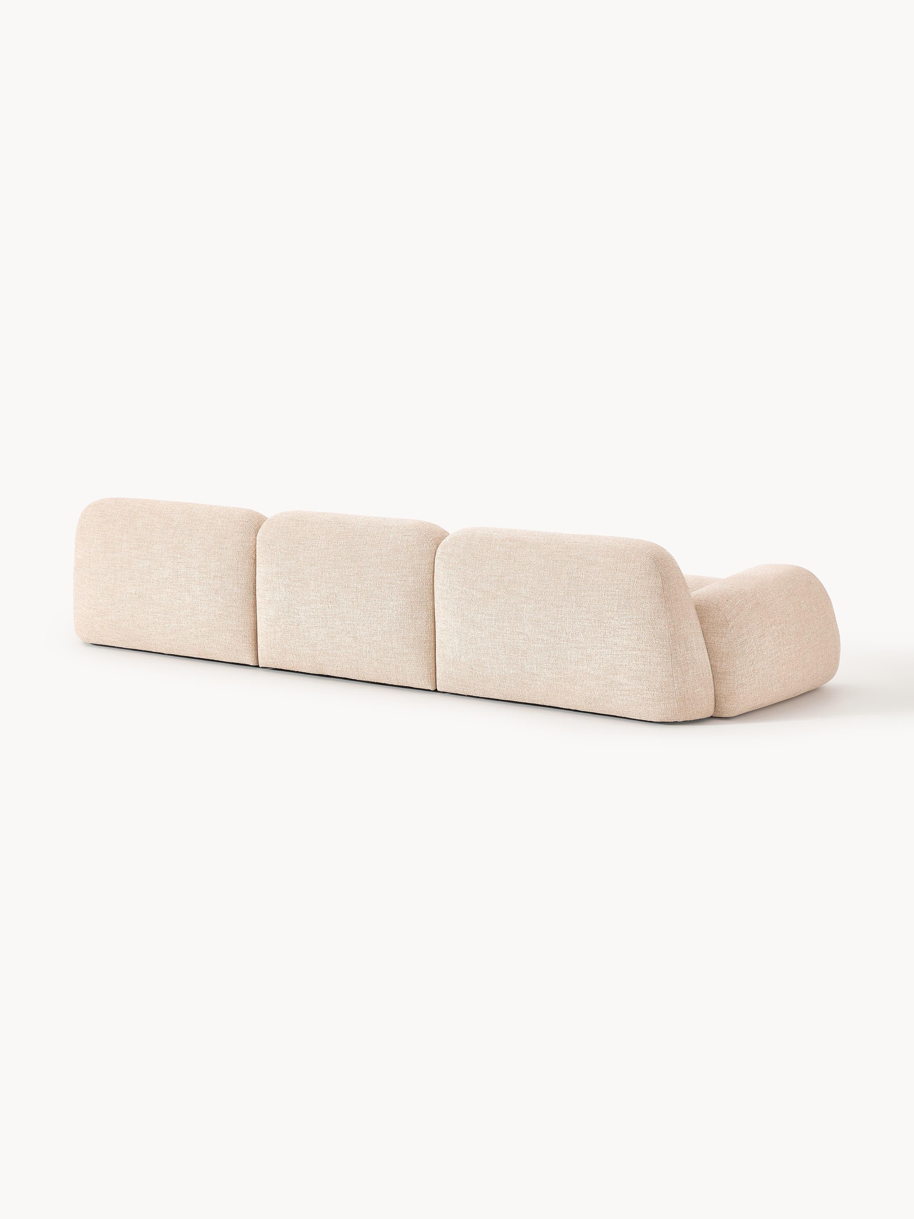 Modulares Bouclé-Sofa Wolke (4-Sitzer)