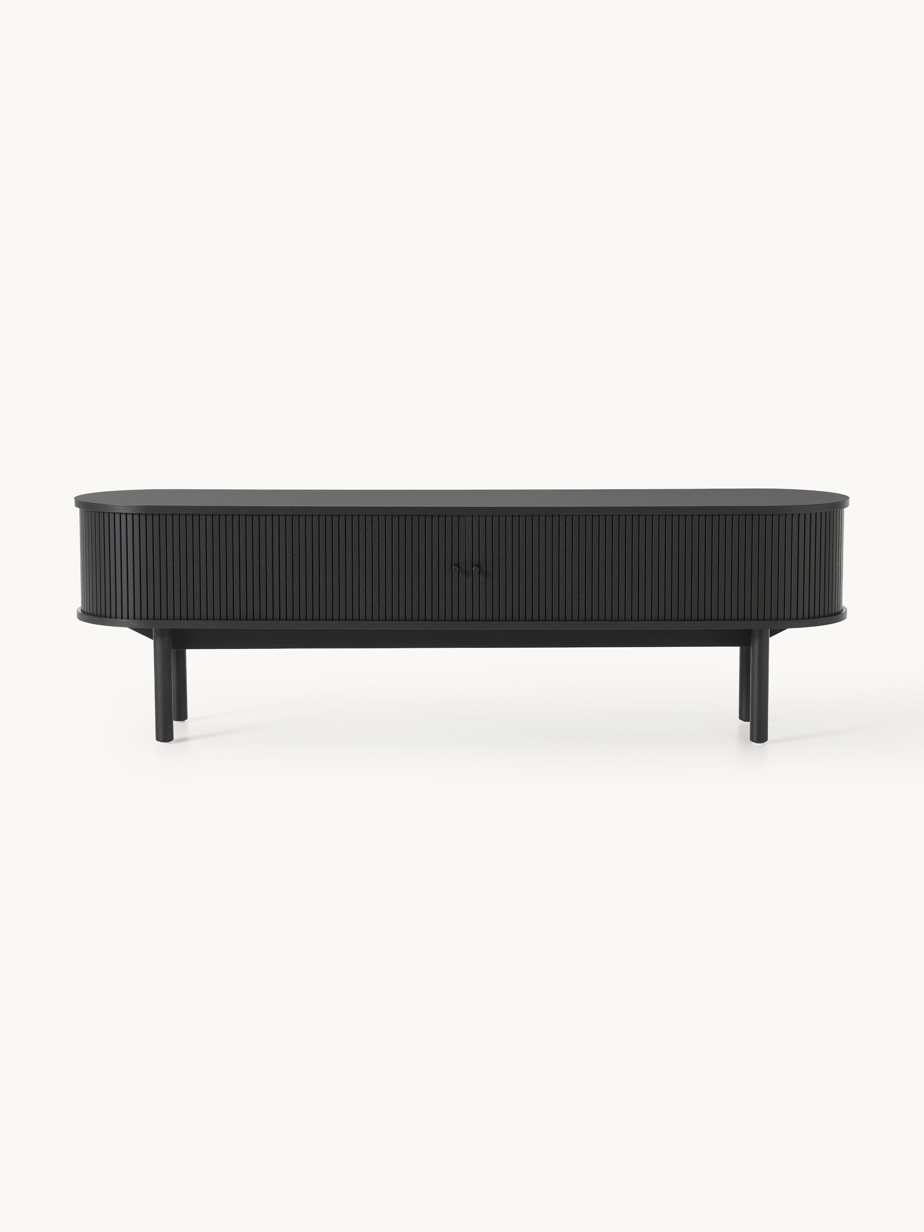 TV-Lowboard Calary mit geriffelter Front