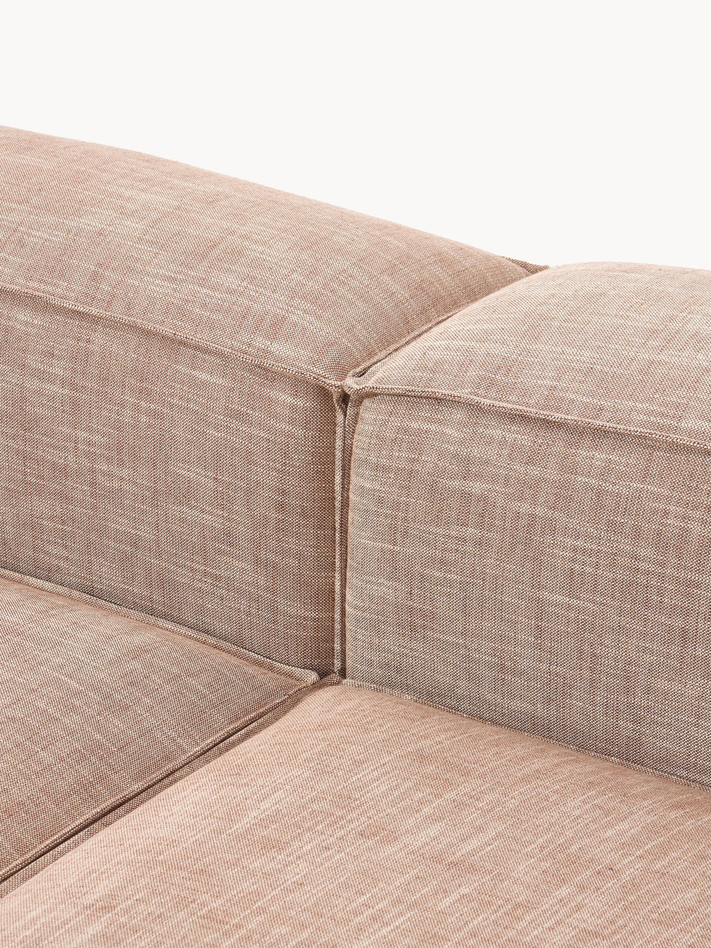 Modulares Sofa Lennon (3-Sitzer) aus Leinen-Mix