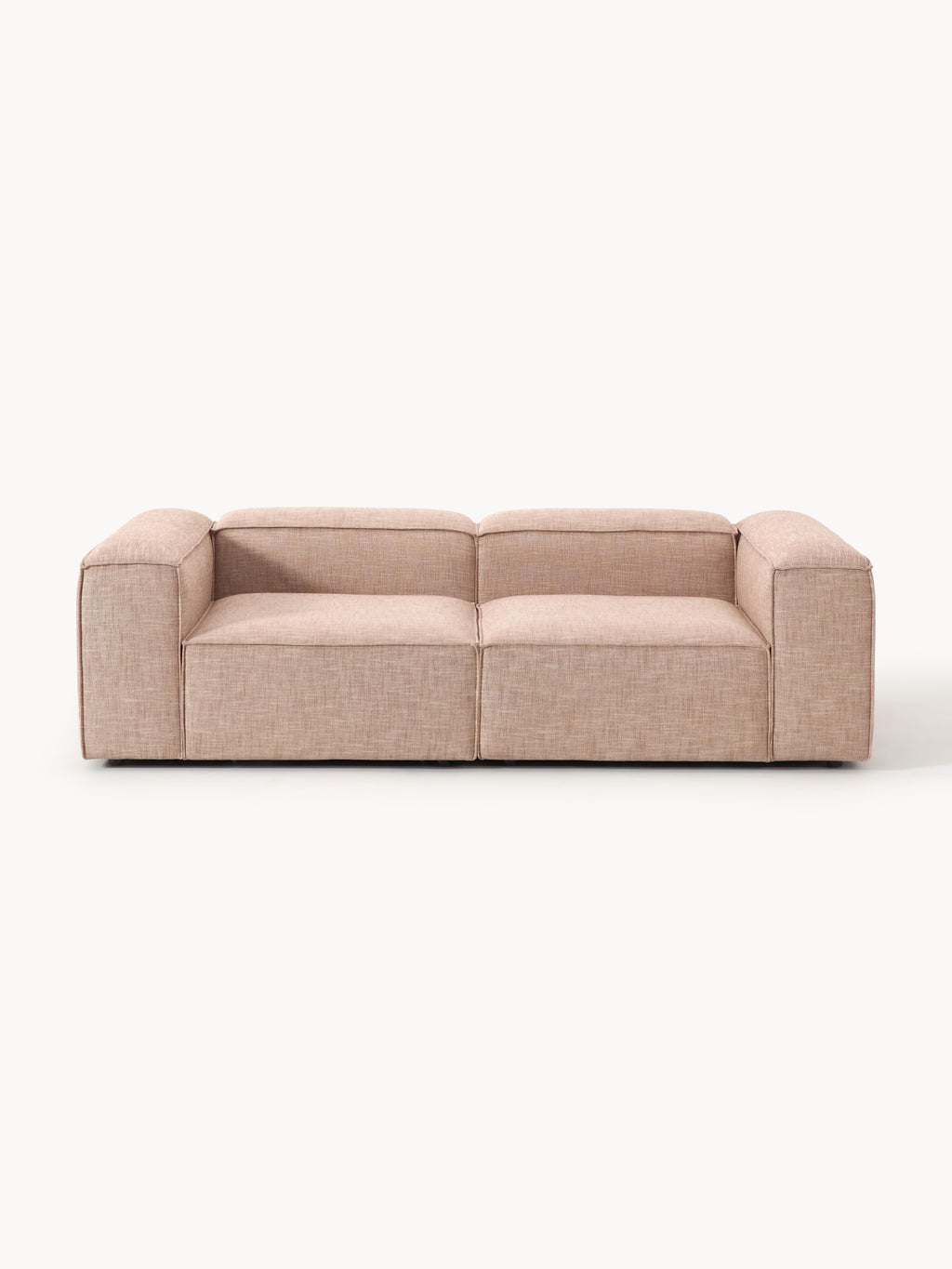 Galeriebild 1 - Modulares Sofa Lennon (3-Sitzer) aus Leinen-Mix