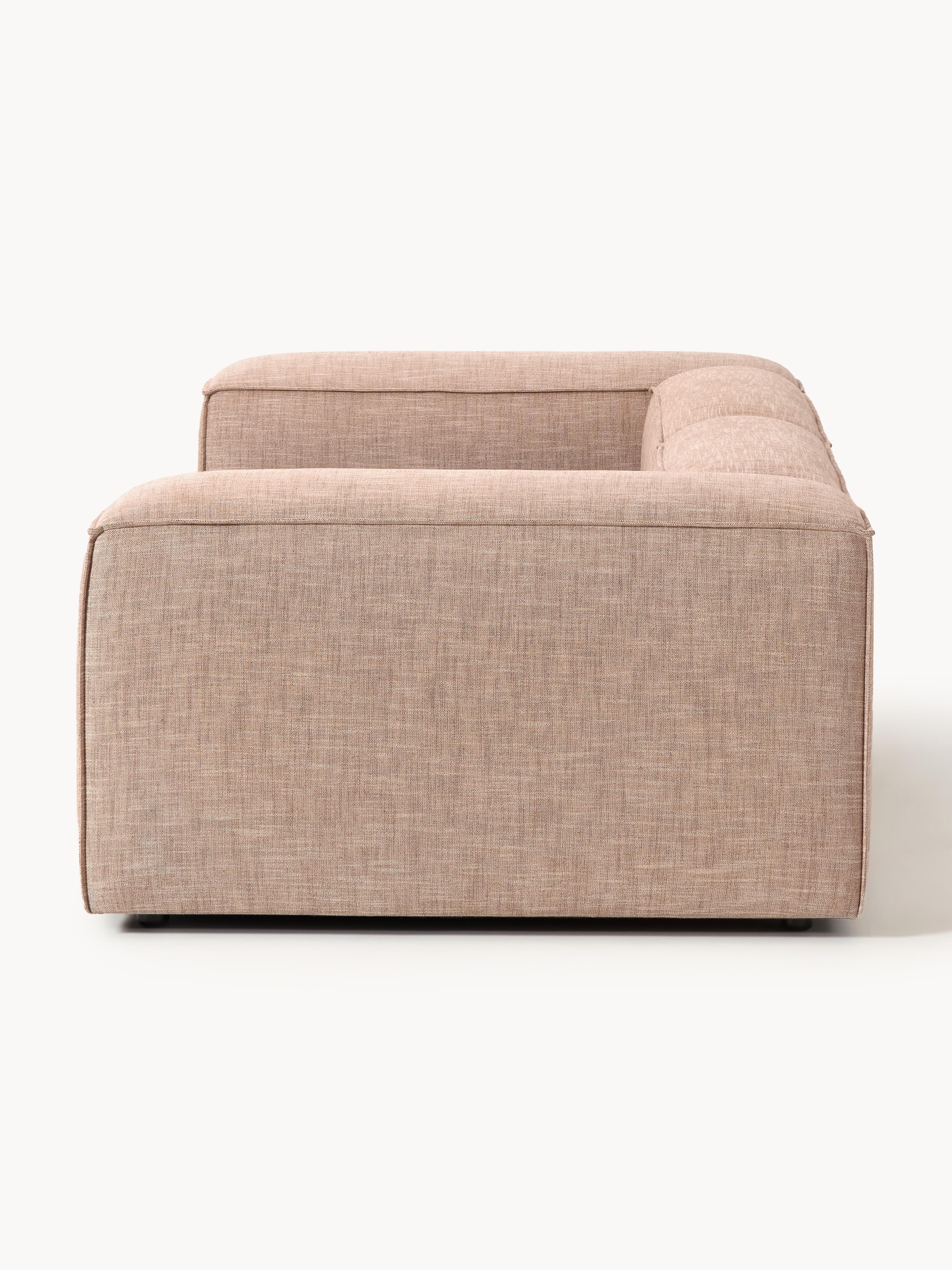 Modulares Sofa Lennon (3-Sitzer) aus Leinen-Mix