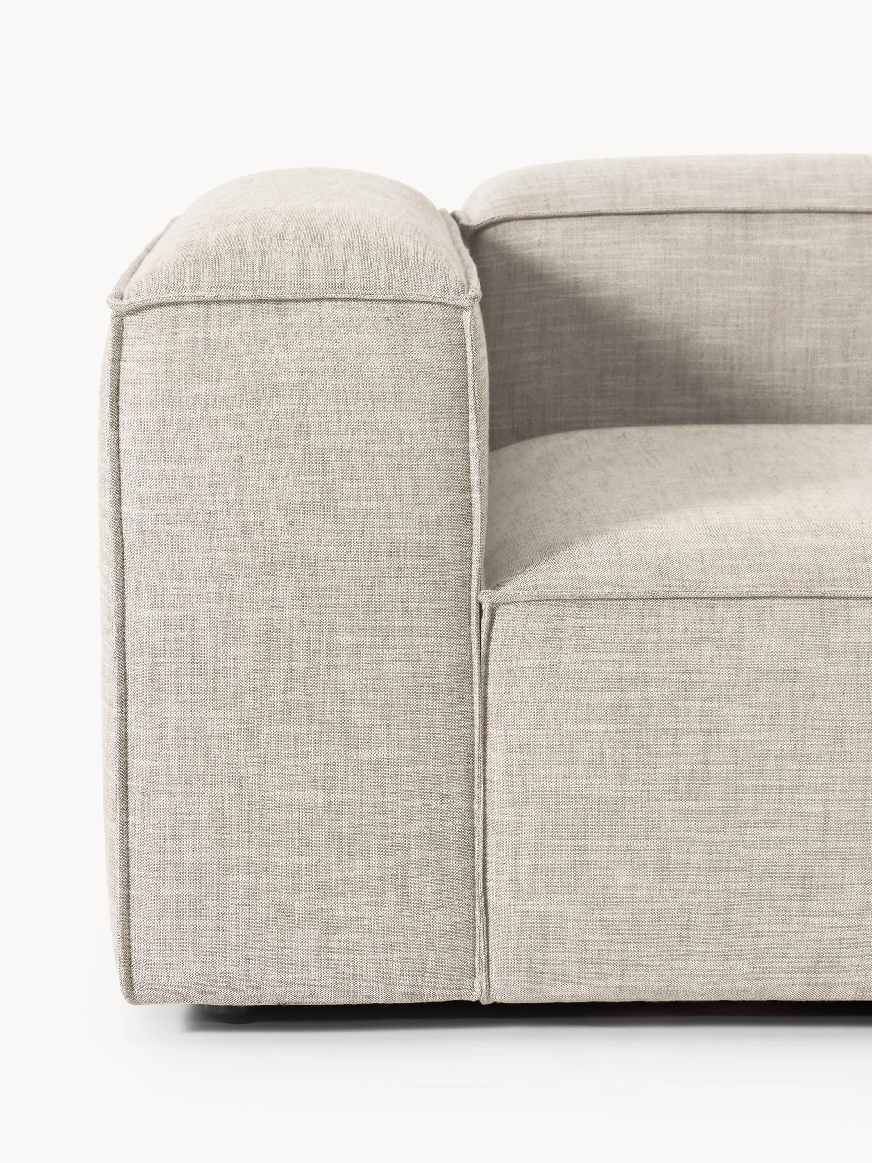 Modulares Sofa Lennon (3-Sitzer) aus Leinen-Mix