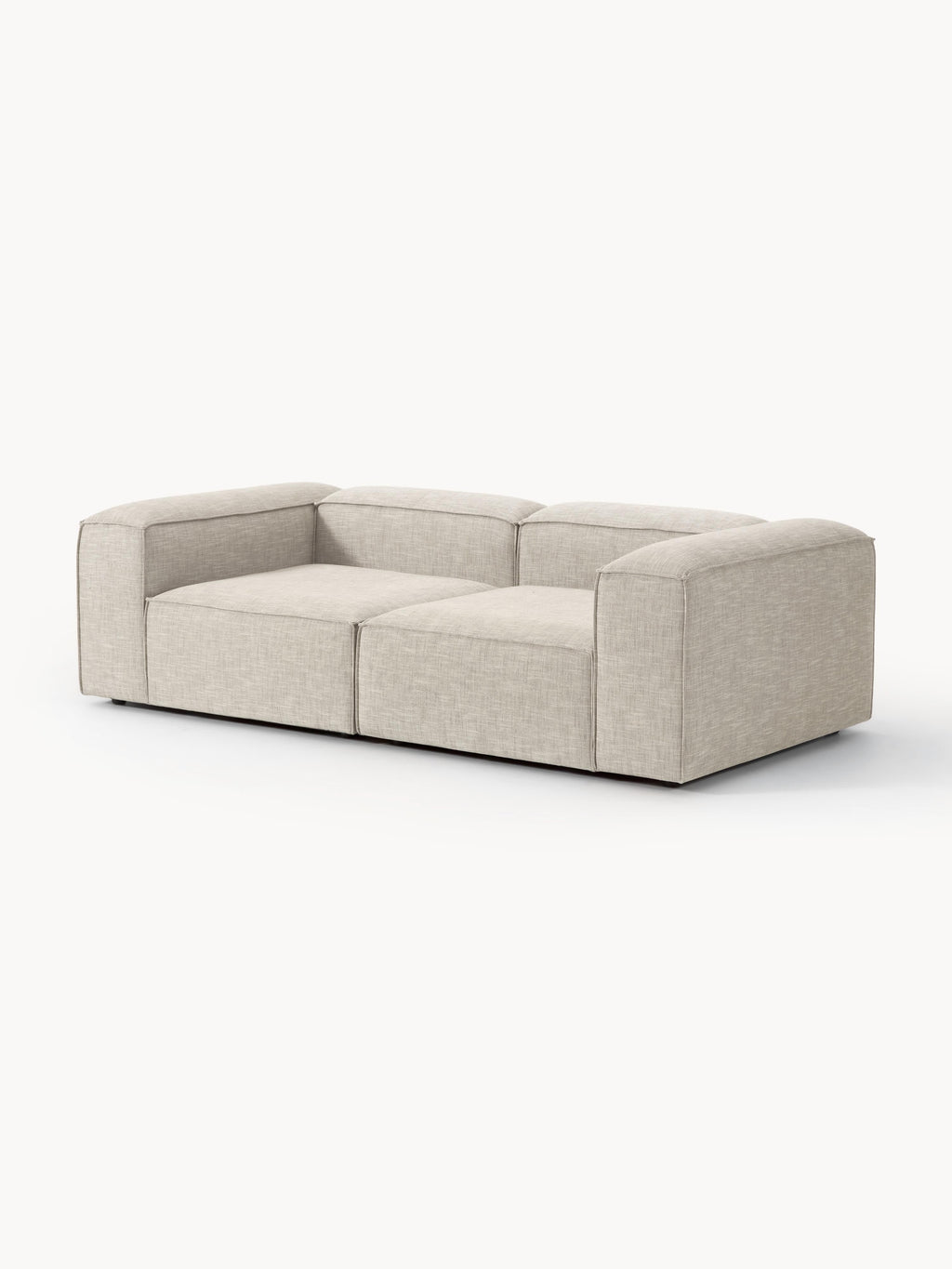 Modulares Sofa Lennon (3-Sitzer) aus Leinen-Mix