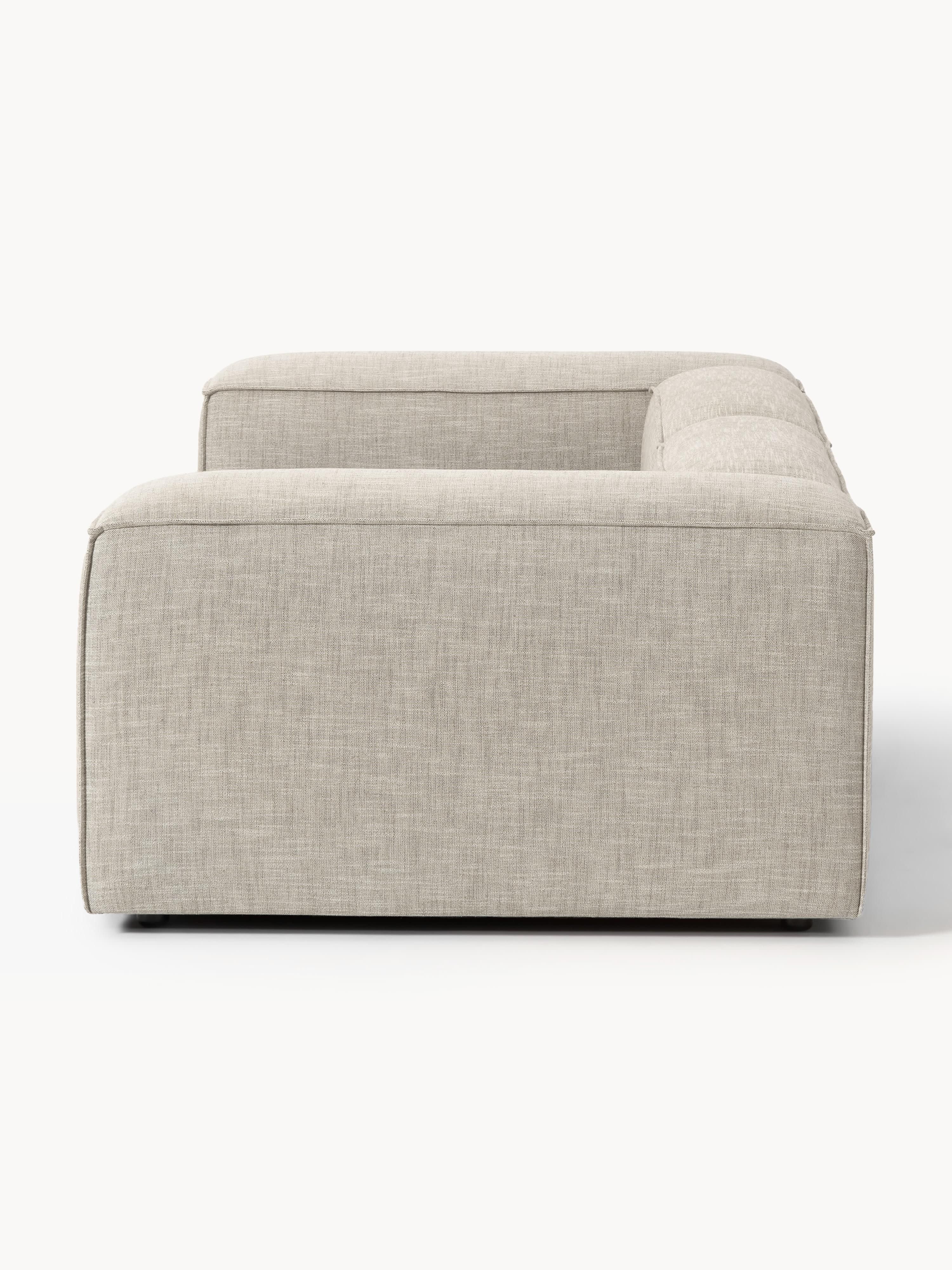 Modulares Sofa Lennon (3-Sitzer) aus Leinen-Mix