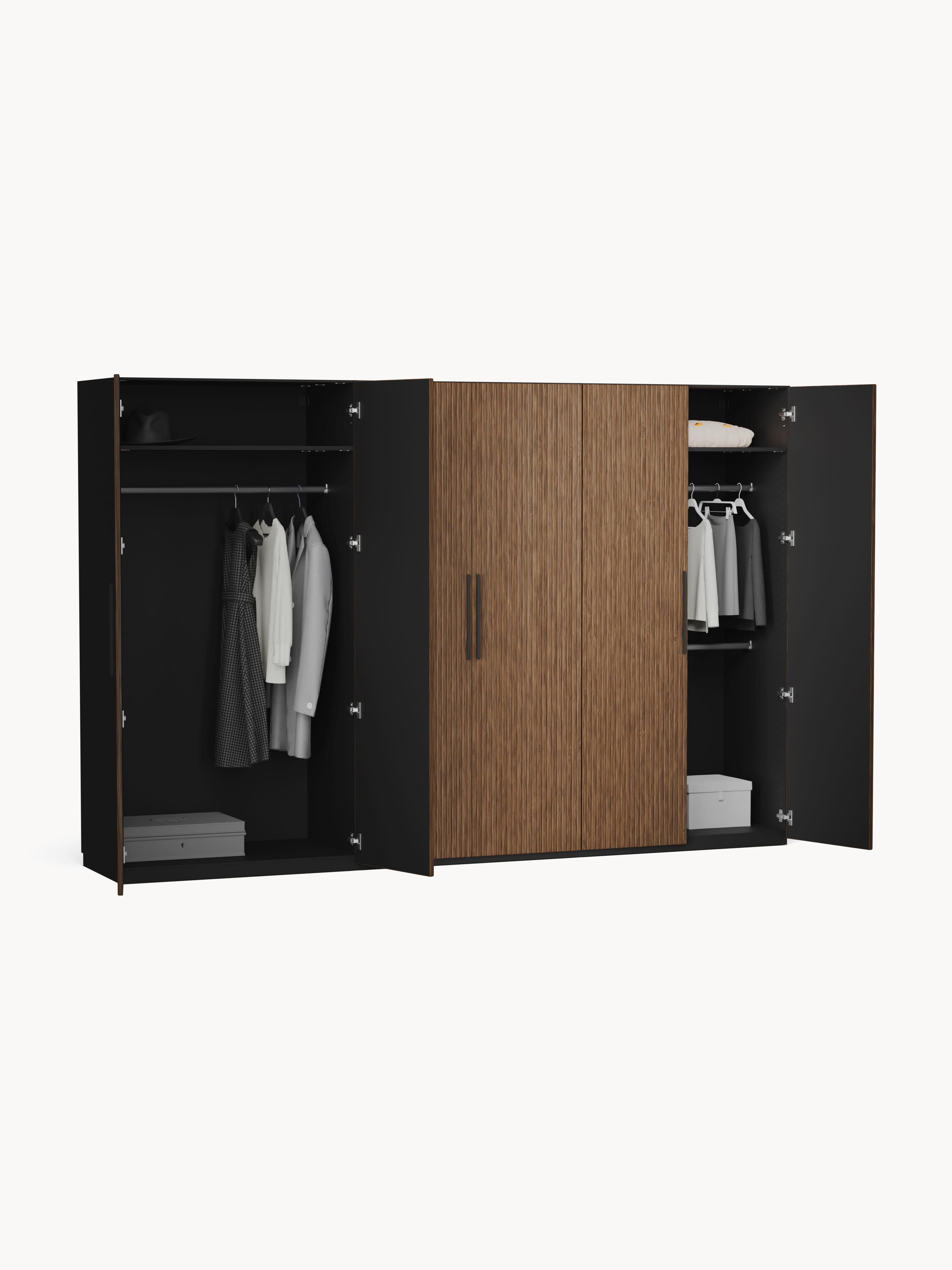Modularer Drehtürenschrank Simone, 300 cm Breite, in verschiedenen Größen