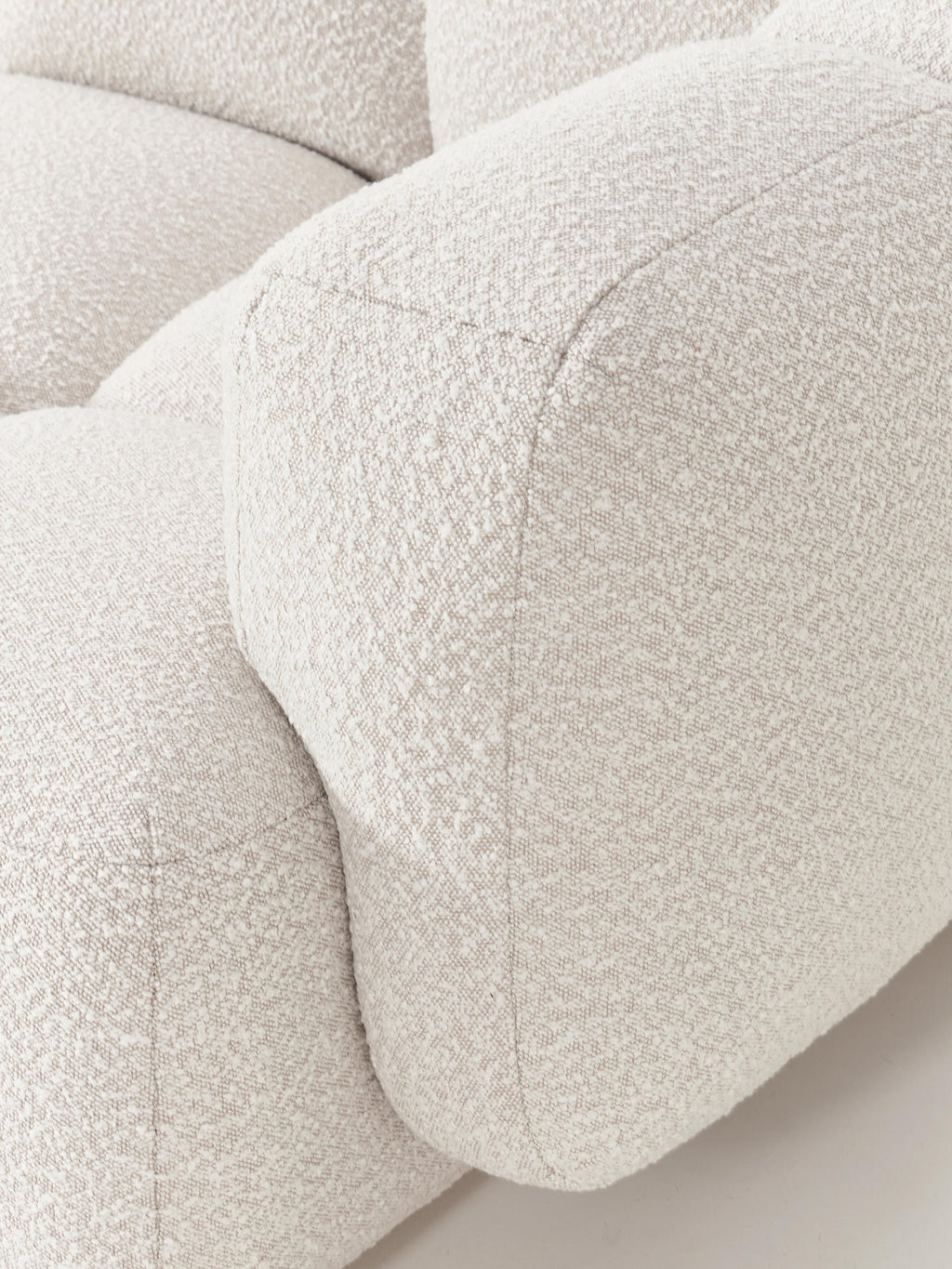 Modulares Sofa Tayla (3-Sitzer) aus Bouclé