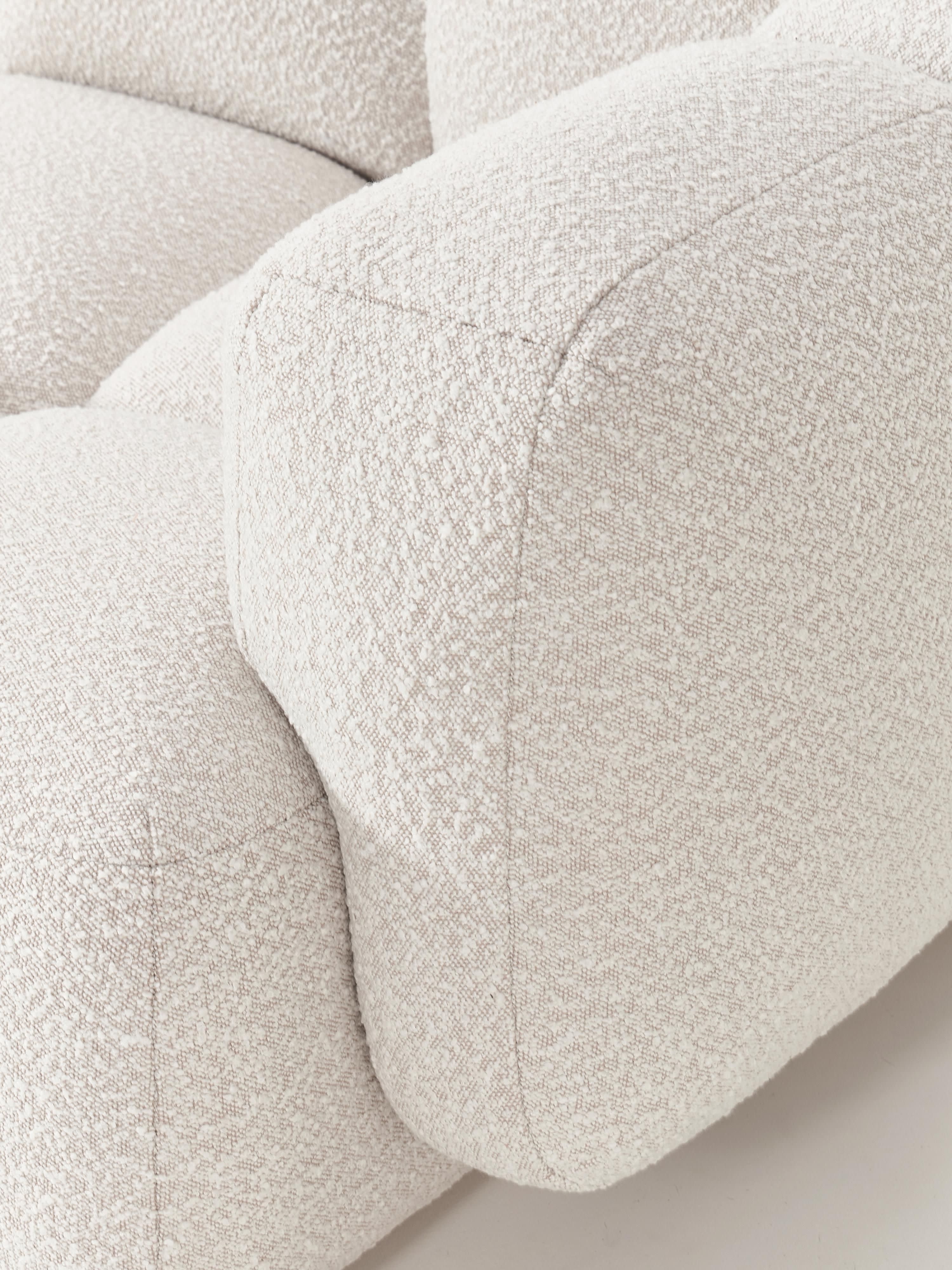 Modulares Sofa Tayla (3-Sitzer) aus Bouclé