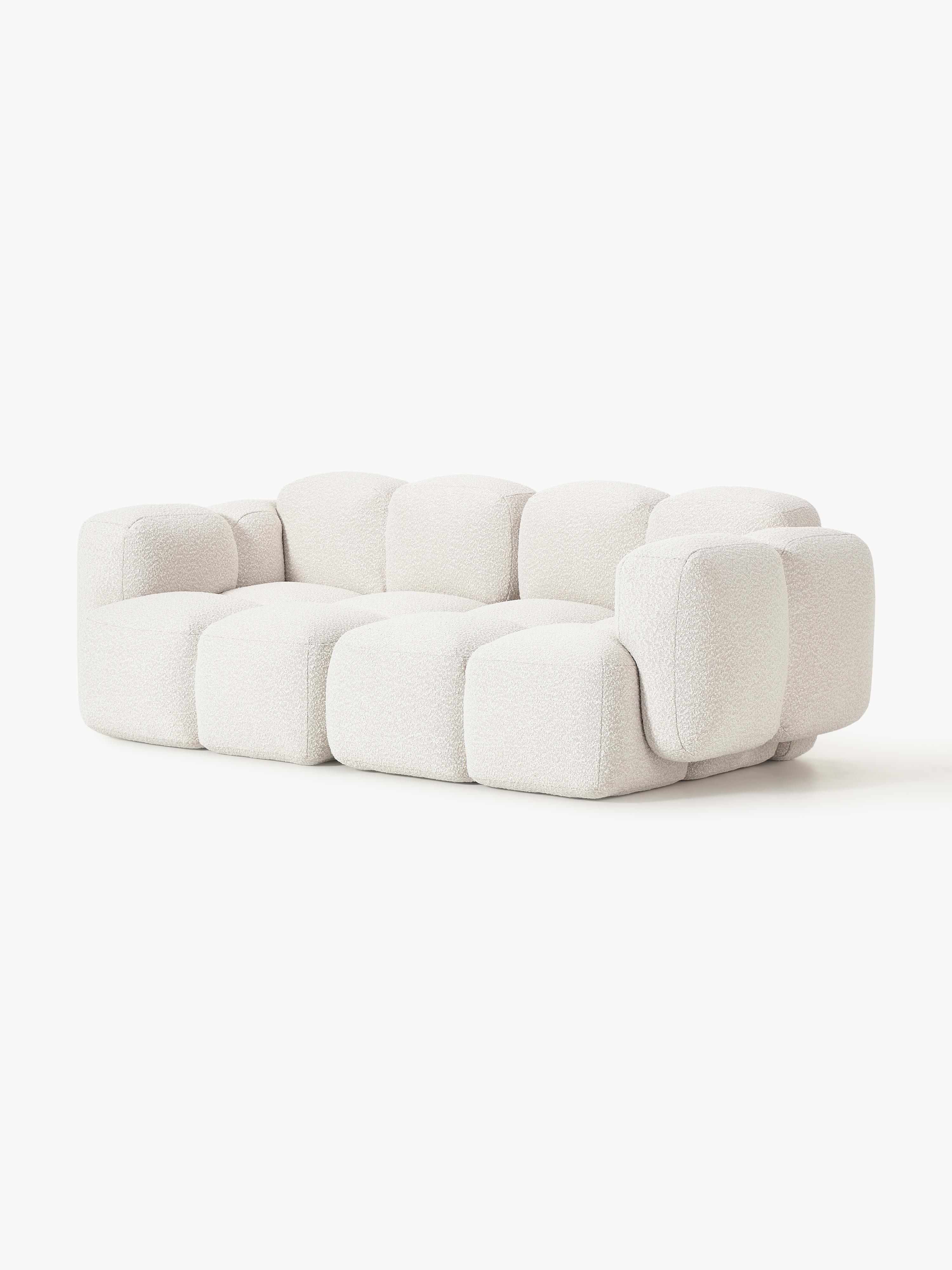 Modulares Sofa Tayla (3-Sitzer) aus Bouclé
