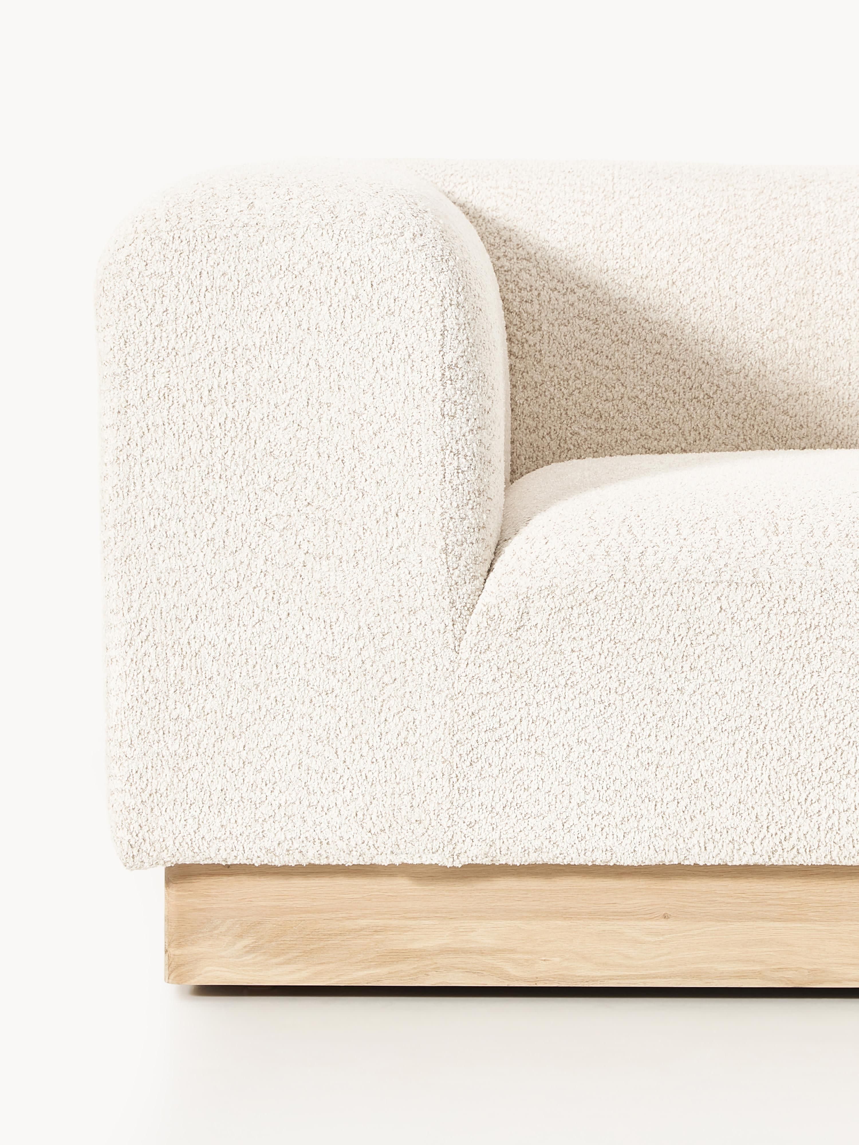 Modulares Sofa Natalie (3-Sitzer) aus Teddy-Bouclé