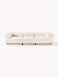 Galeriebild 1 - Modulares Sofa Natalie (3-Sitzer) aus Teddy-Bouclé