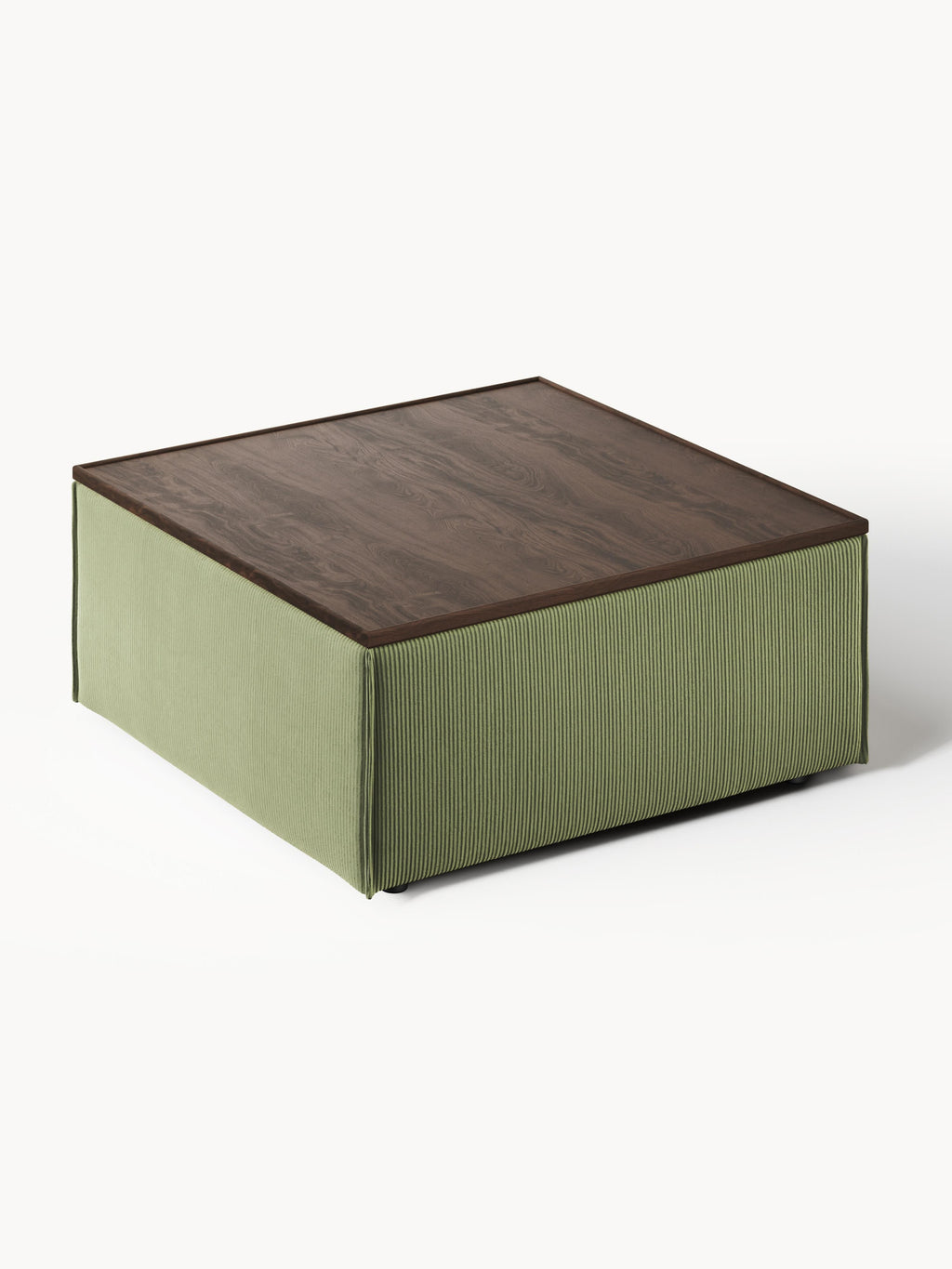 Sofa-Hocker Lennon aus Cord mit Stauraum