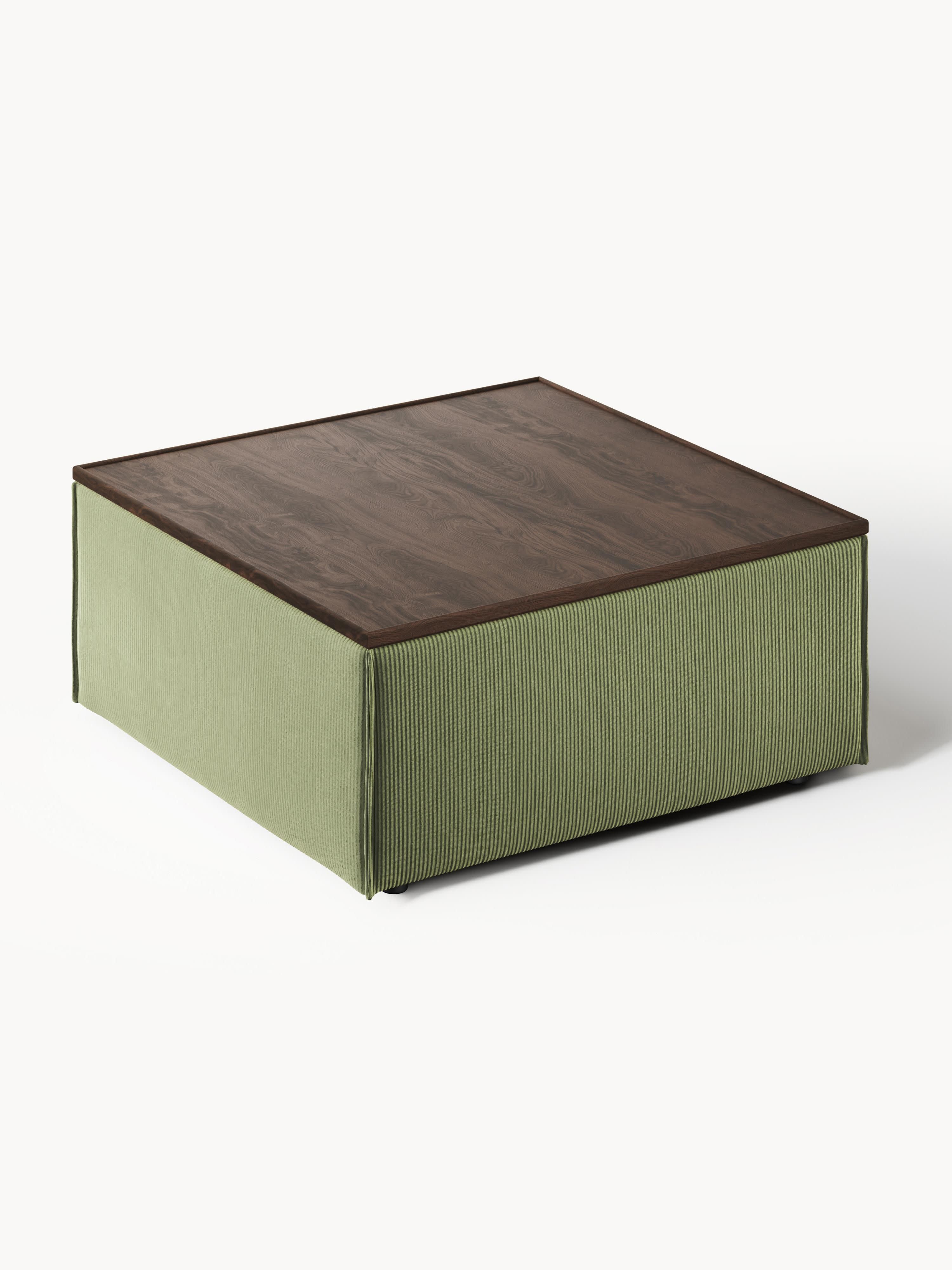 Sofa-Hocker Lennon aus Cord mit Stauraum