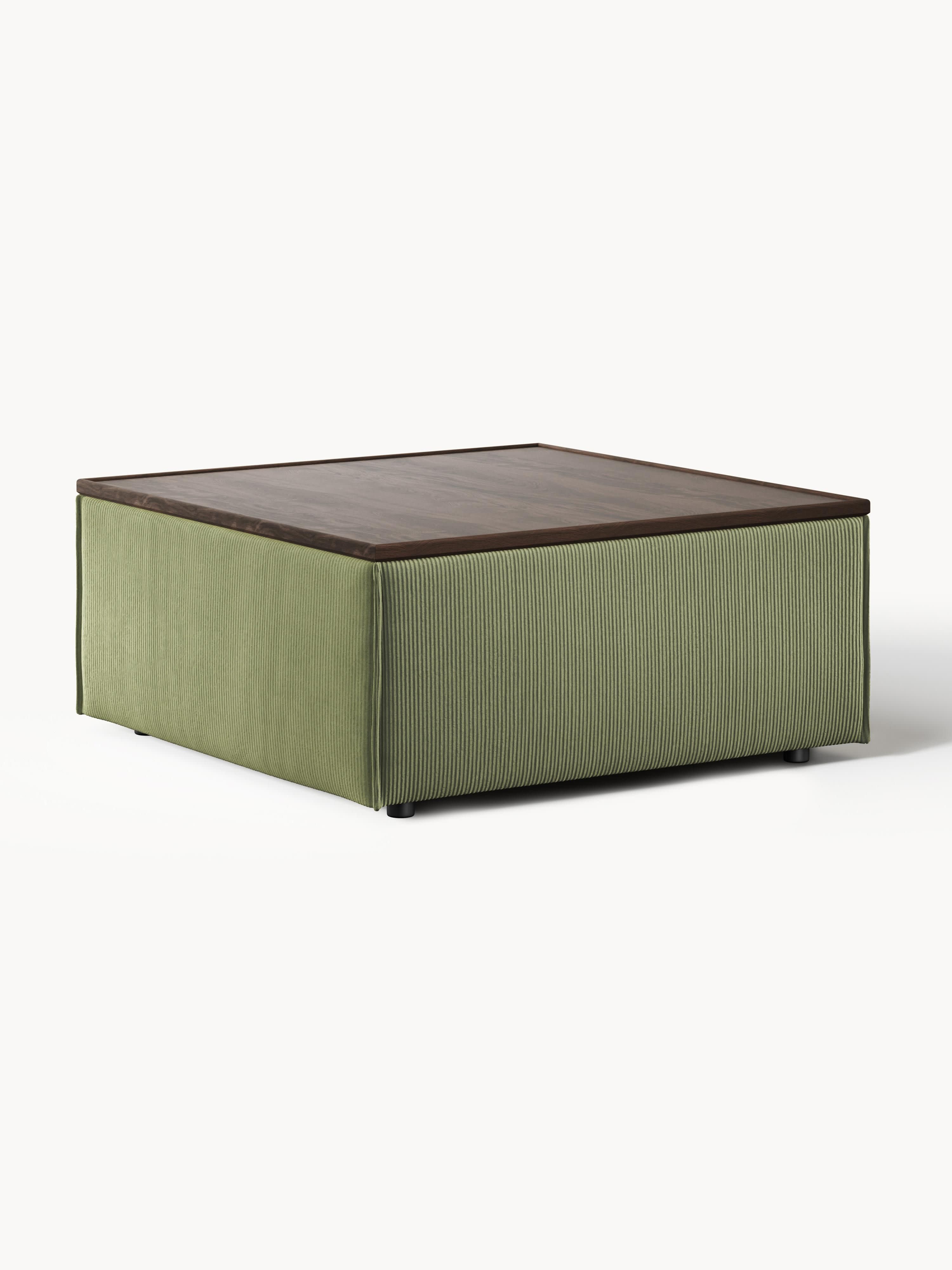 Galeriebild 1 - Sofa-Hocker Lennon aus Cord mit Stauraum