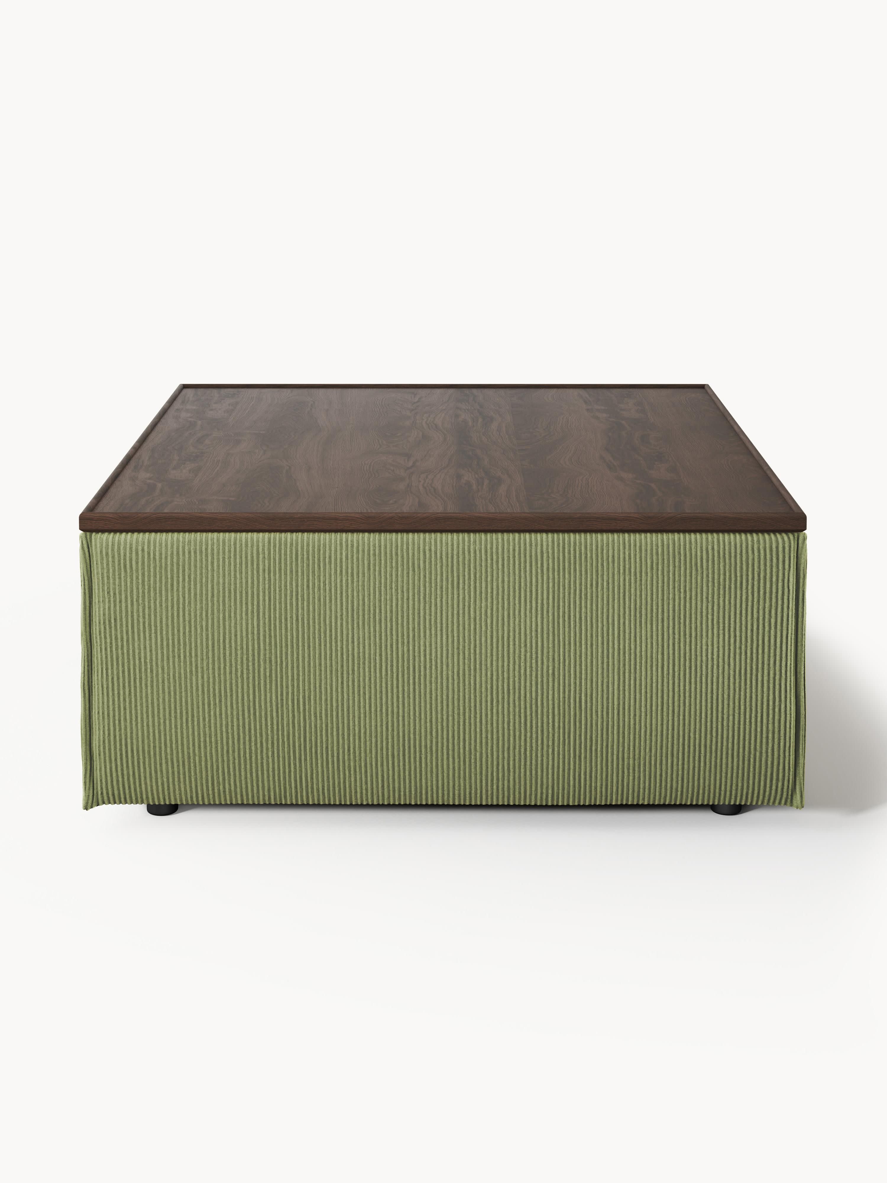 Sofa-Hocker Lennon aus Cord mit Stauraum