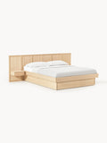 Galeriebild 1 - Holzbett Nanto mit Nachttischen und Kopfteil