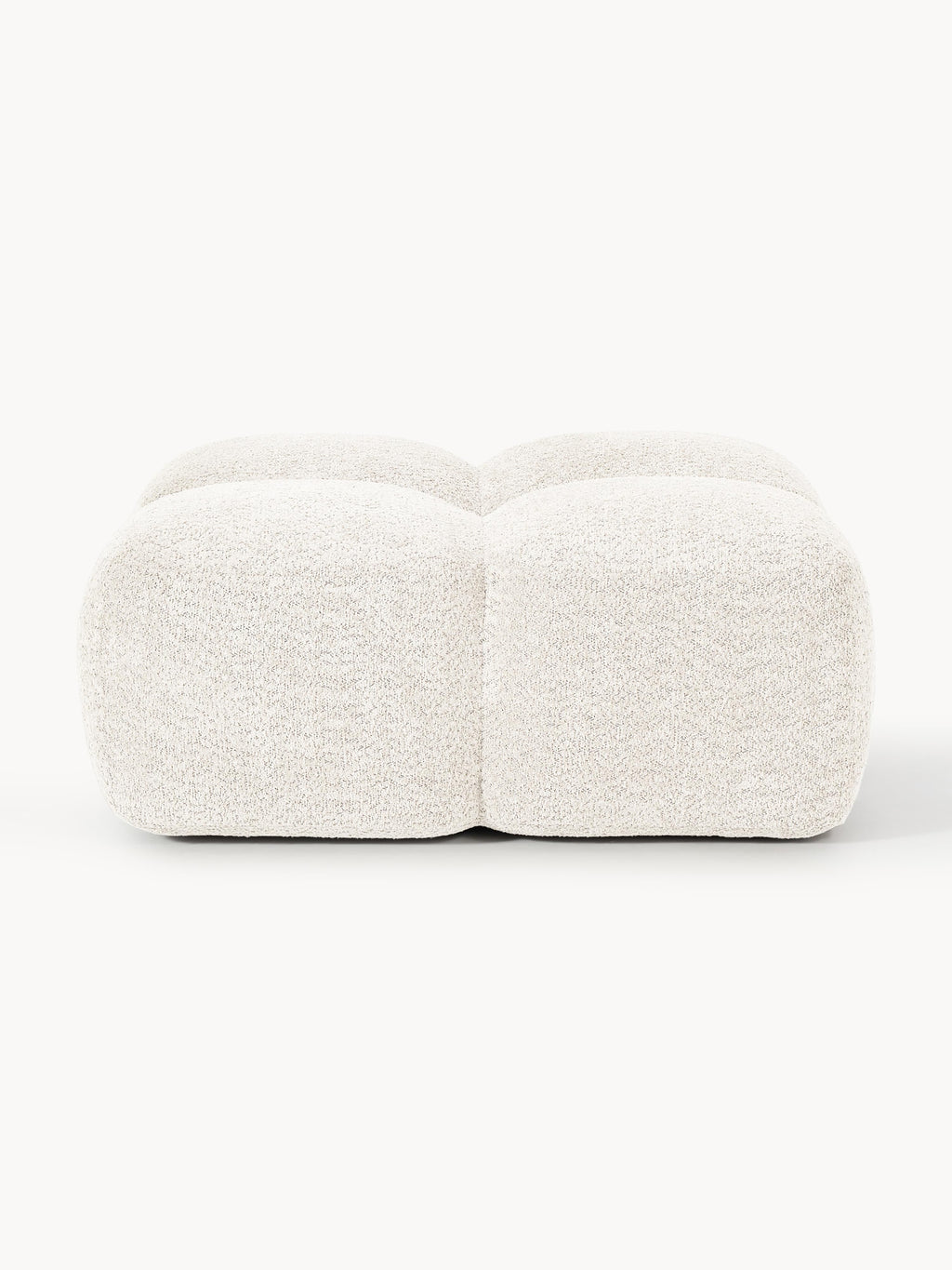 Sofa-Hocker Tayla aus Teddy-Bouclé
