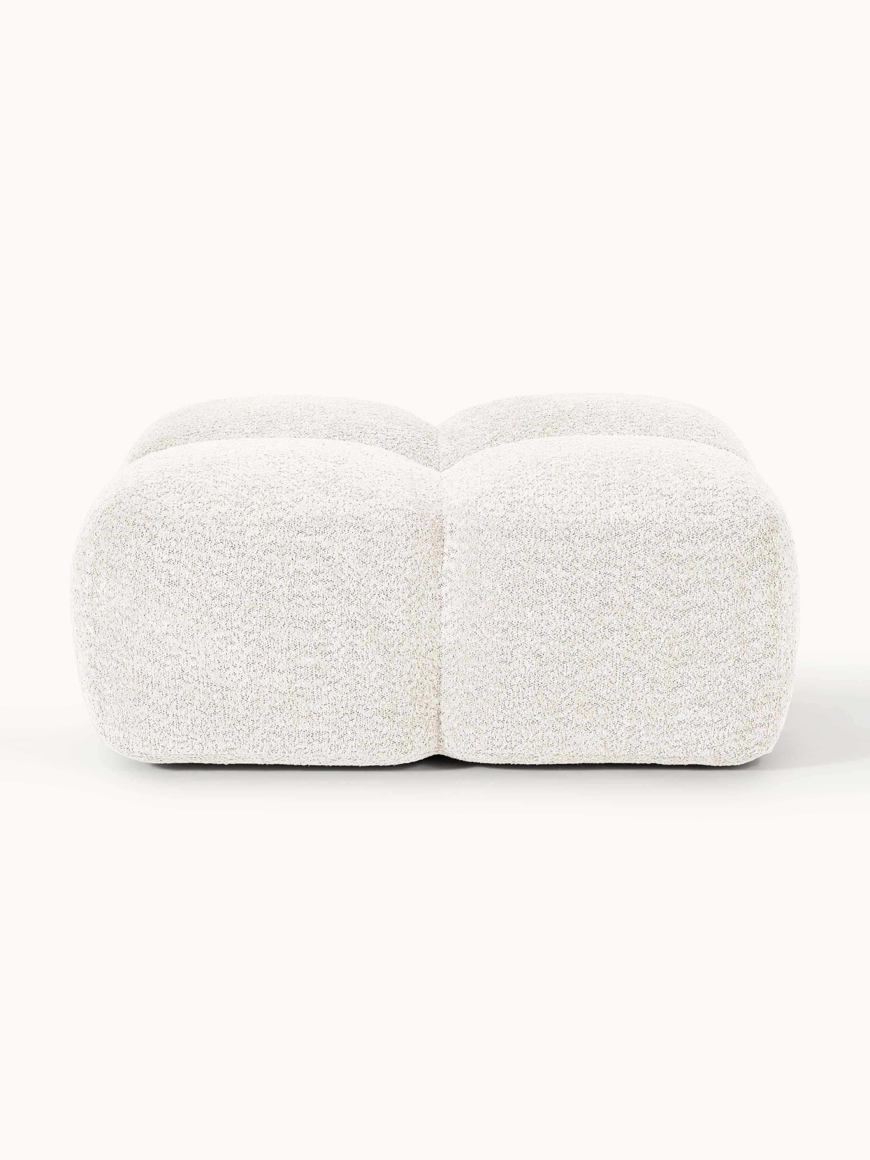 Sofa-Hocker Tayla aus Teddy-Bouclé