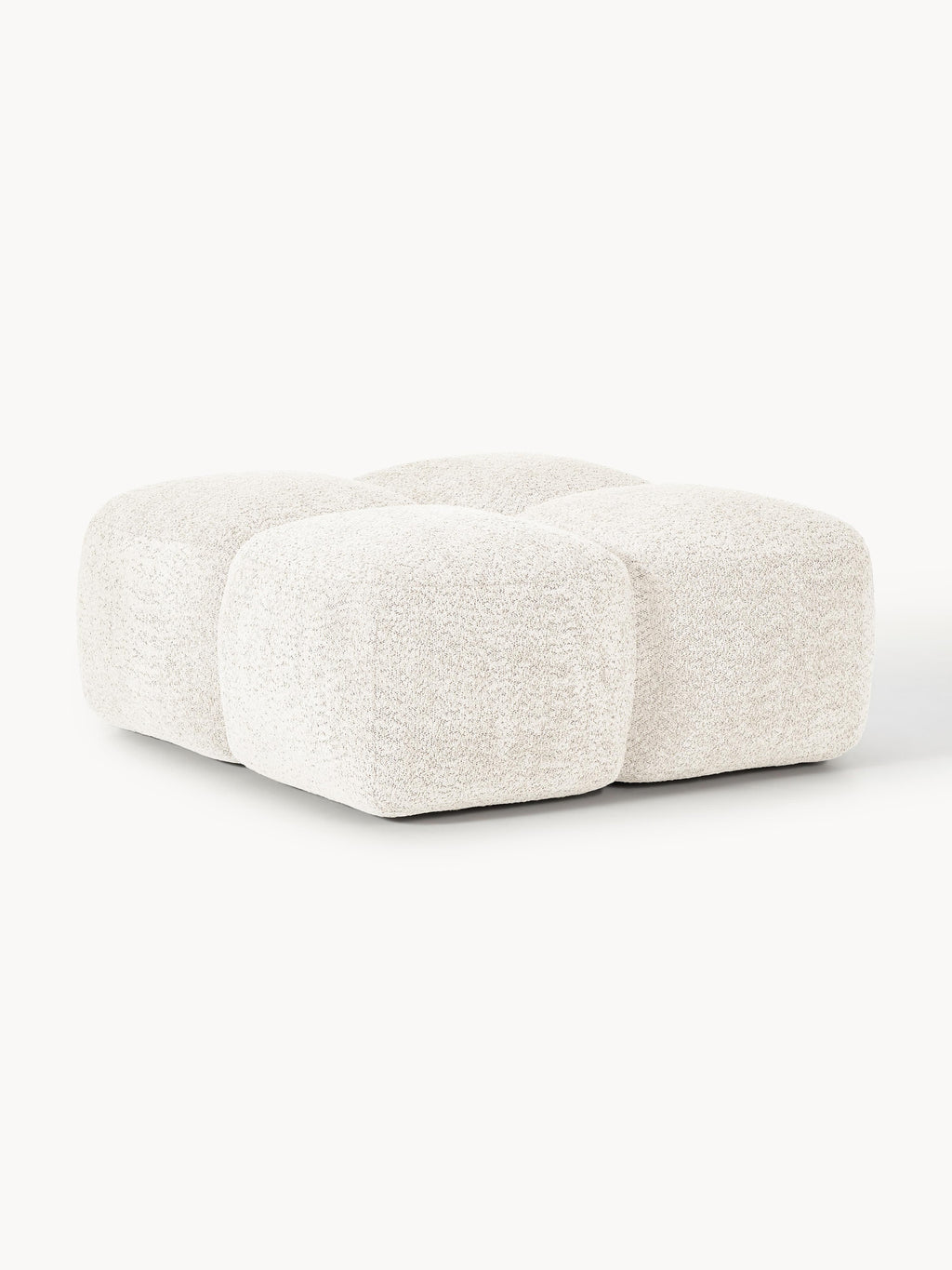 Galeriebild 1 - Sofa-Hocker Tayla aus Teddy-Bouclé