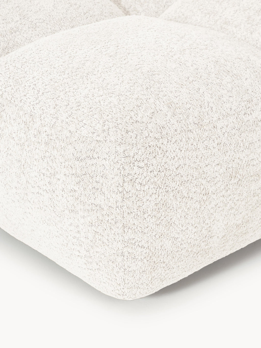 Sofa-Hocker Tayla aus Teddy-Bouclé