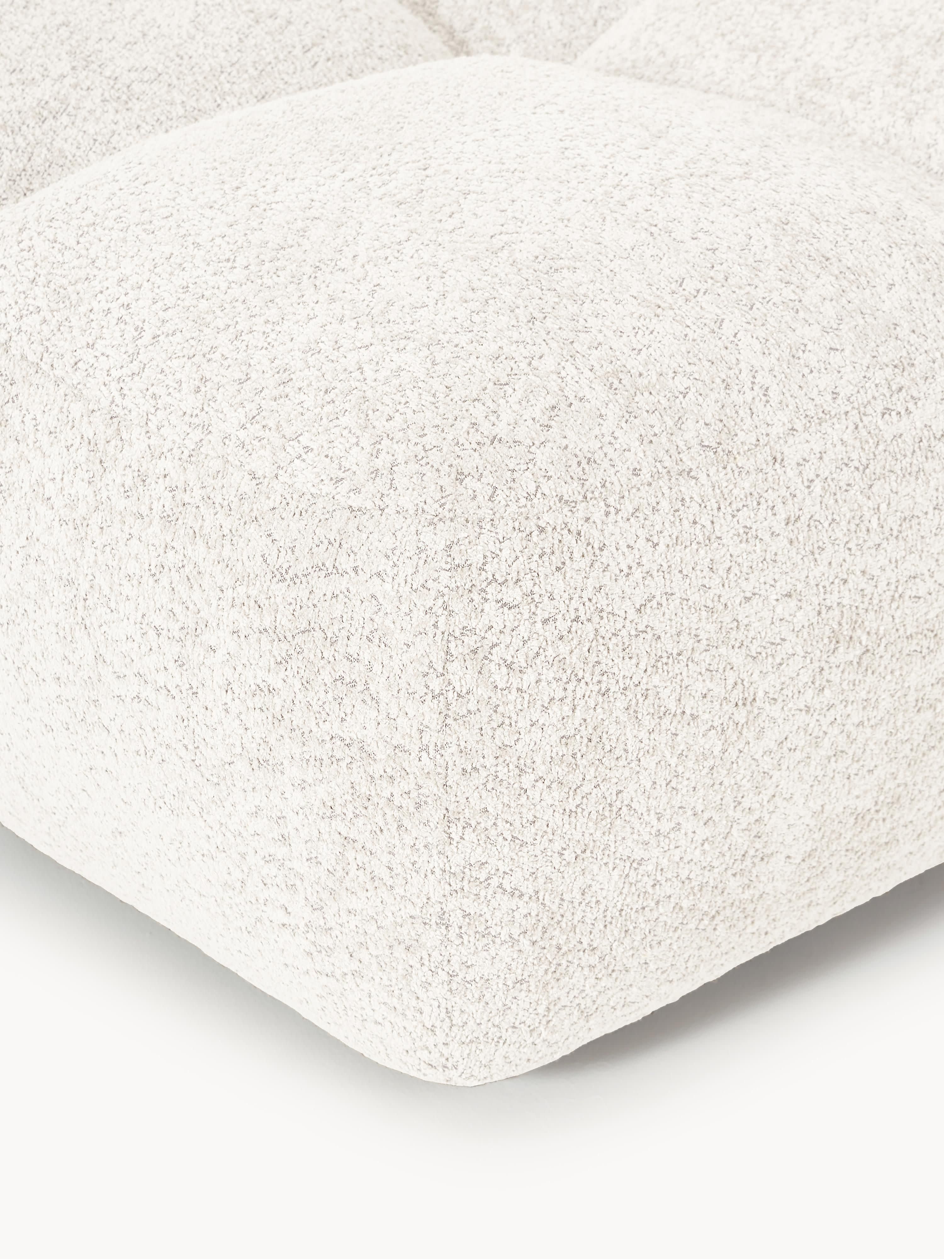 Sofa-Hocker Tayla aus Teddy-Bouclé